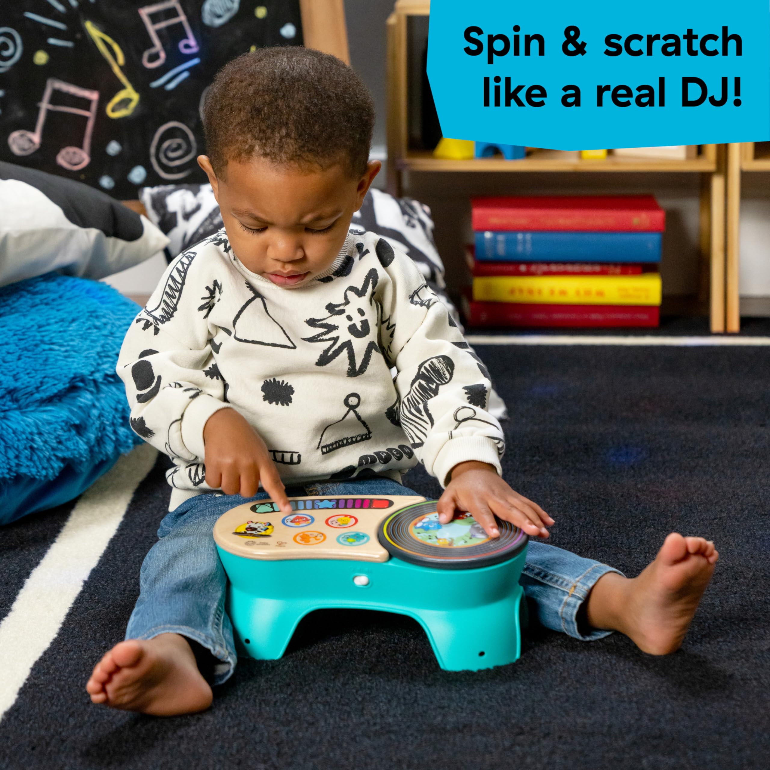 Baby Einstein + Hape DJ Discovery Musical Toy Turntable - Magic Touch for Ages 6 Months and Up 7