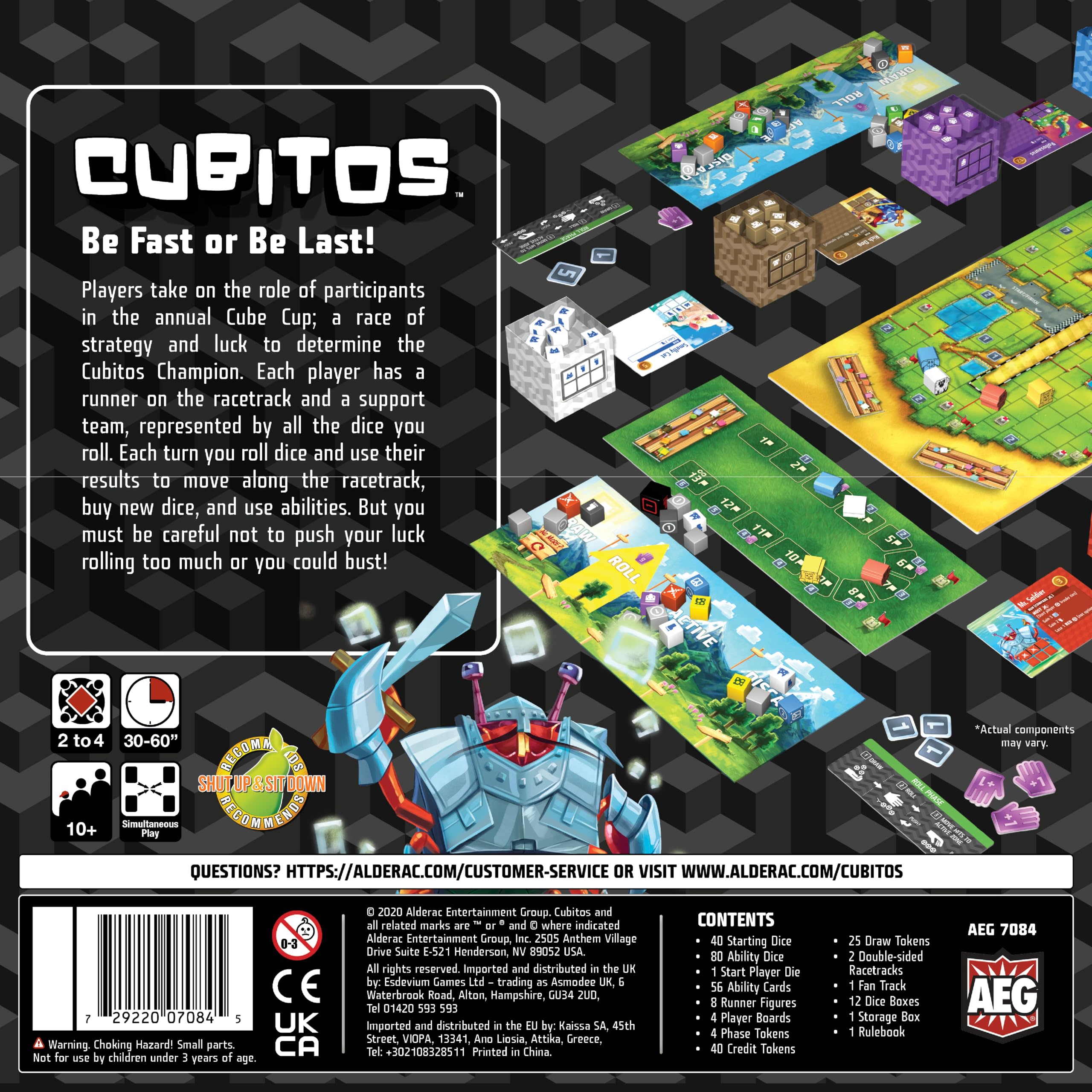 AEG Cubitos Board Game | Ages 14+ | 2 to 4 Players | Multicolor