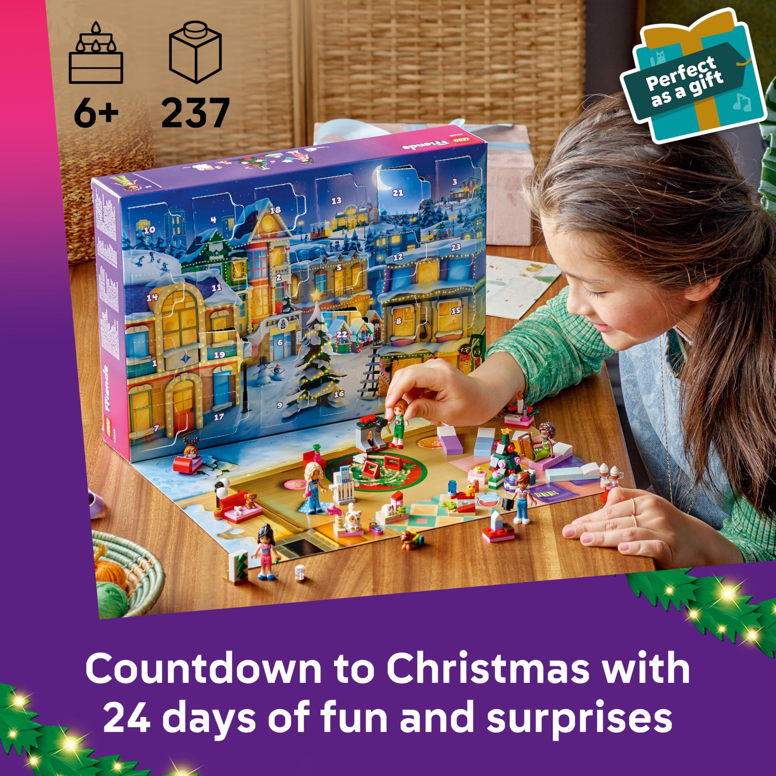 LEGO Friends Advent Calendar 2025 - 24 Days of Festive Building Fun for Kids 6+ 8