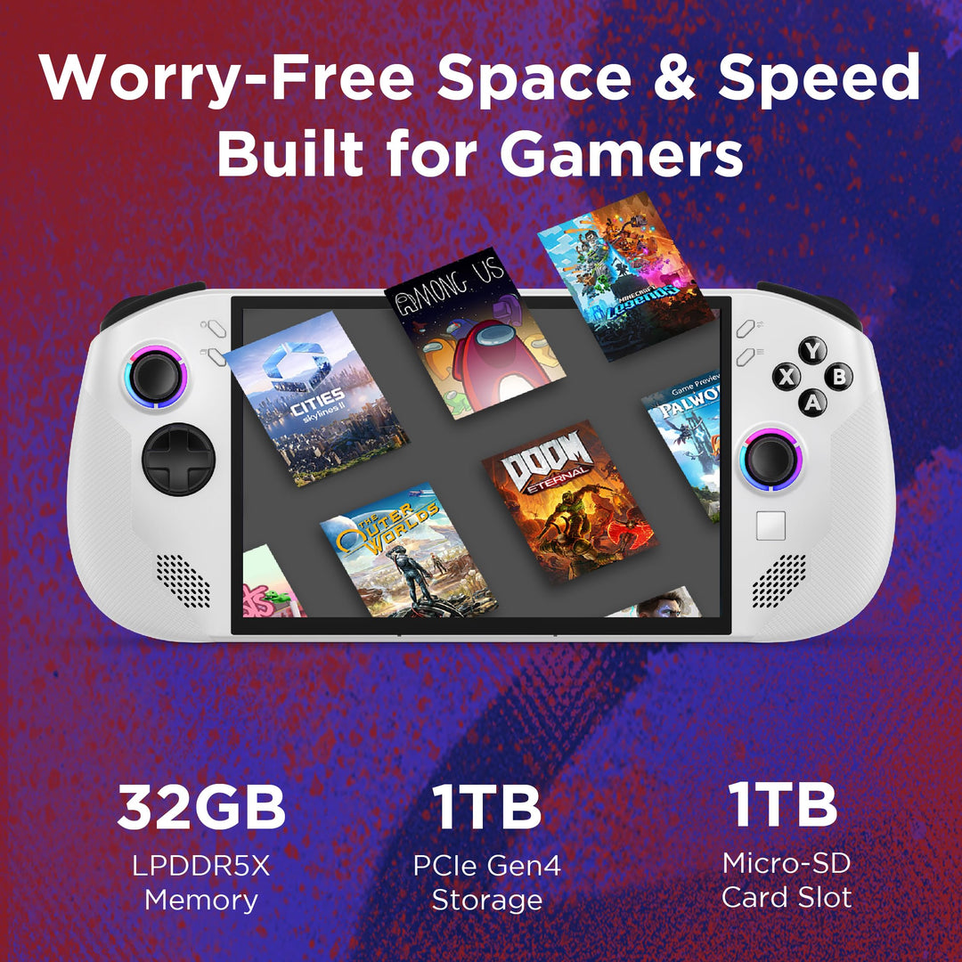 Lenovo Legion Go S Gaming Console | 8" WUXGA Touch Display | 120Hz | AMD Ryzen Z1 Extreme | 16GB RAM | 512GB SSD | Windows 11 | Glacier White