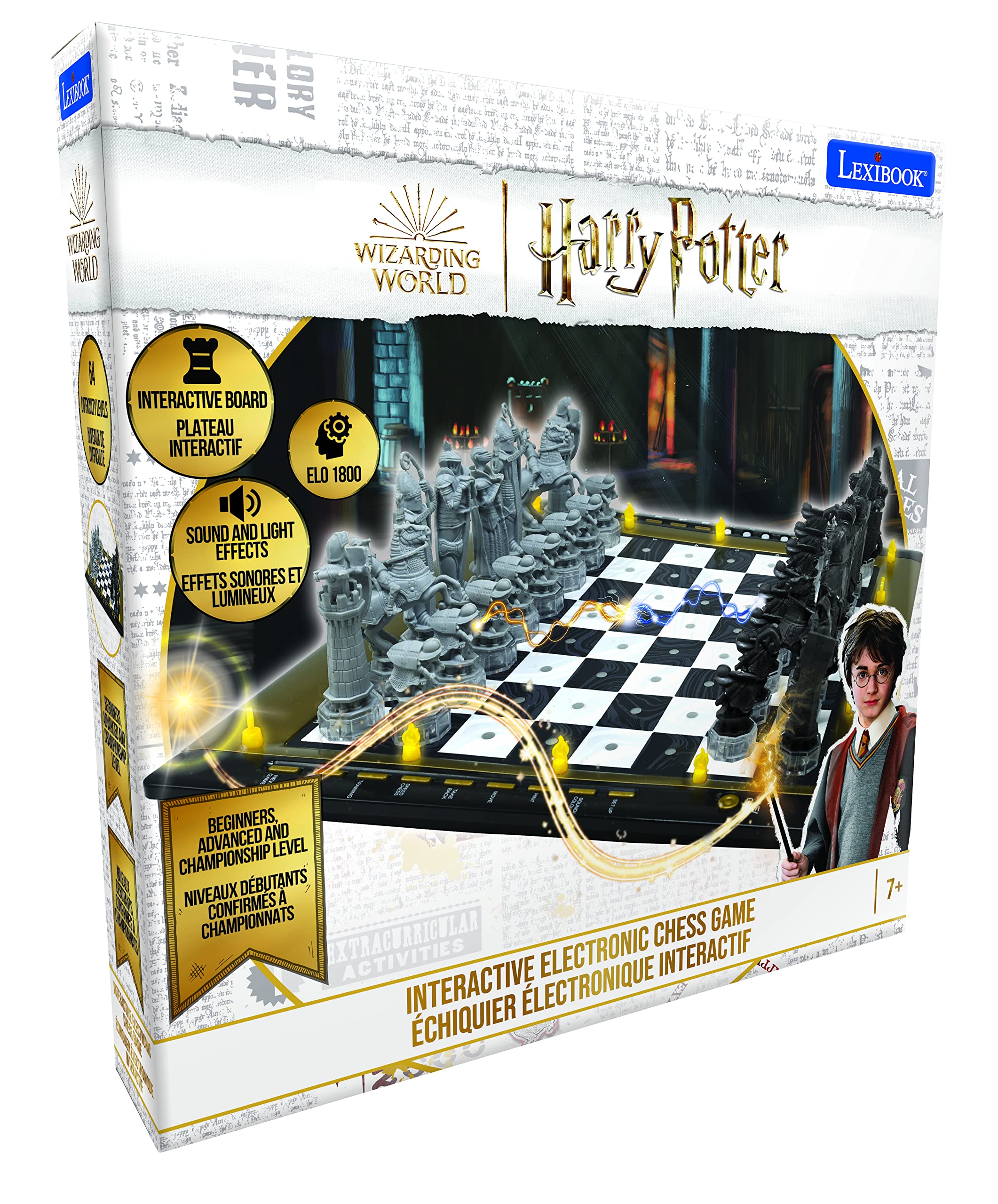 Lexibook Harry Potter Electronic Chess Game with Tactile Keyboard and Light-Up Board 12