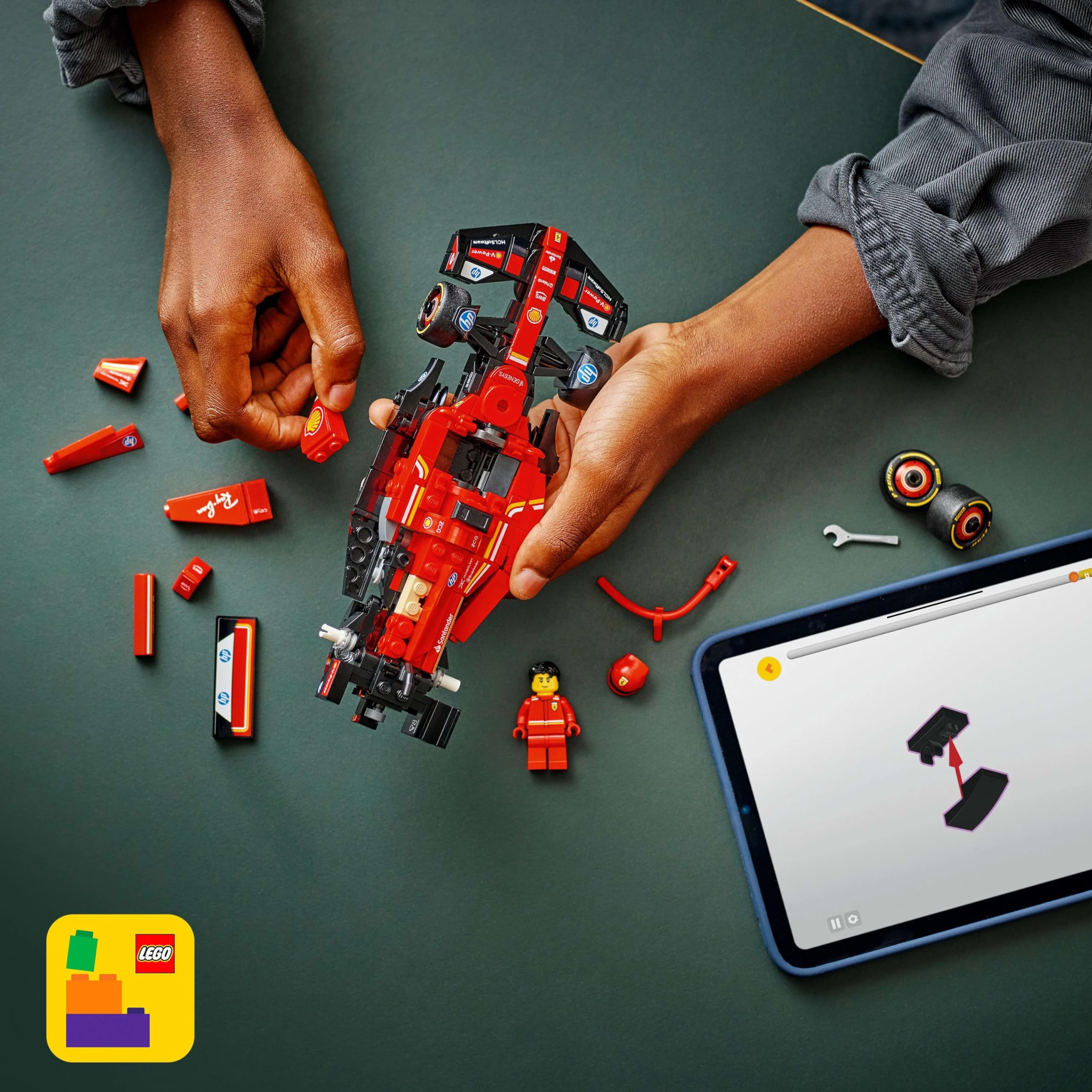 LEGO Speed Champions Ferrari SF-24 F1 Race Car Toy with Driver Minifigure - Building Set for Ages 10+ 6