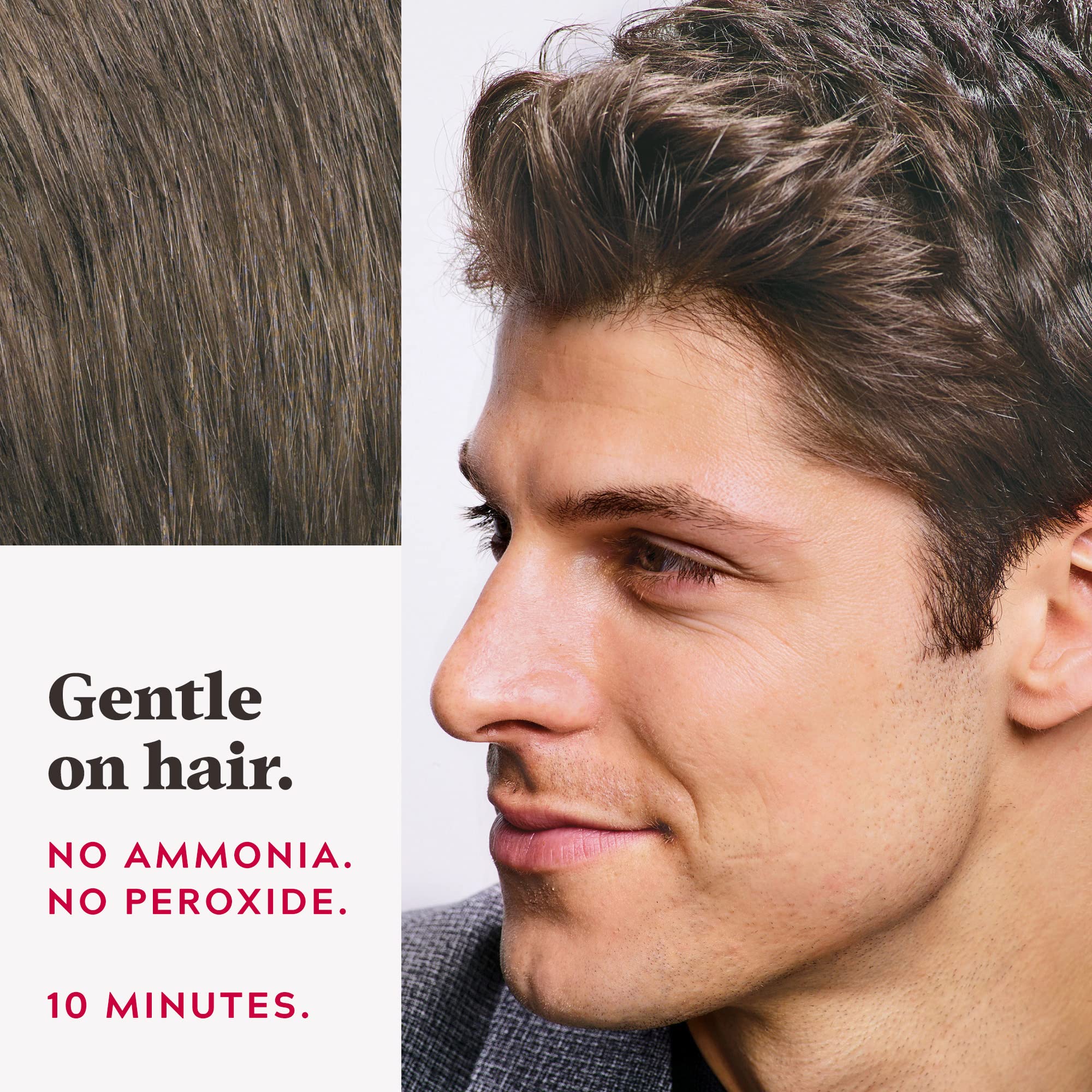 Just for Men Ultra Medium Brown Hair Colour Dye - Comb-In Applicator for Grey Coverage (A35) 6