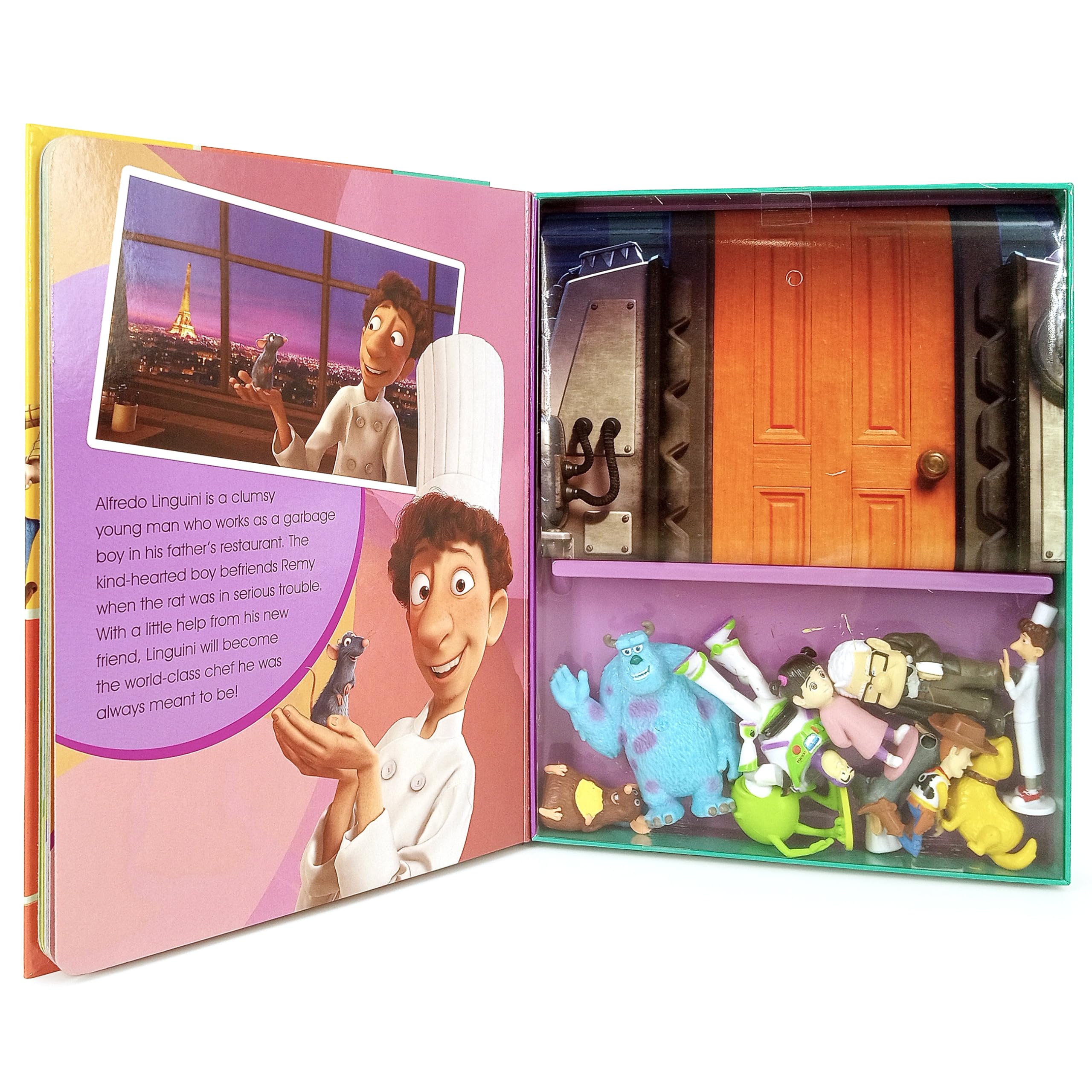 Phidal Disney Pixar My Busy Books - Storybook, 10 Figurines, Playmat | Board Book 3