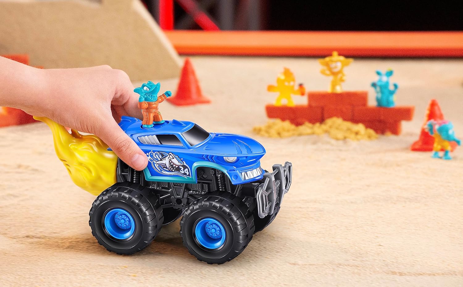 Smashers Monster Truck Surprise by ZURU - Dino Drifter with 25 Surprises, 3 Trucks to Collect 6