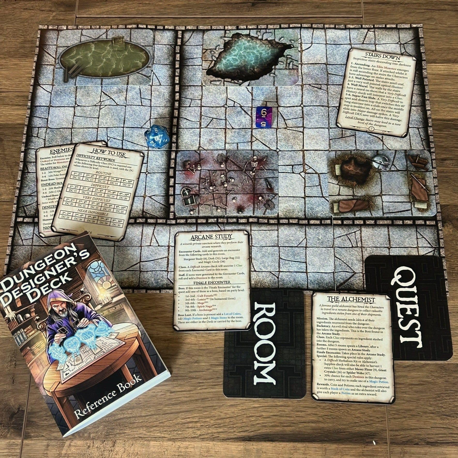 Loke BattleMats Dungeon Designer's Deck 100-Karten-Set für 5E-RPGs 4