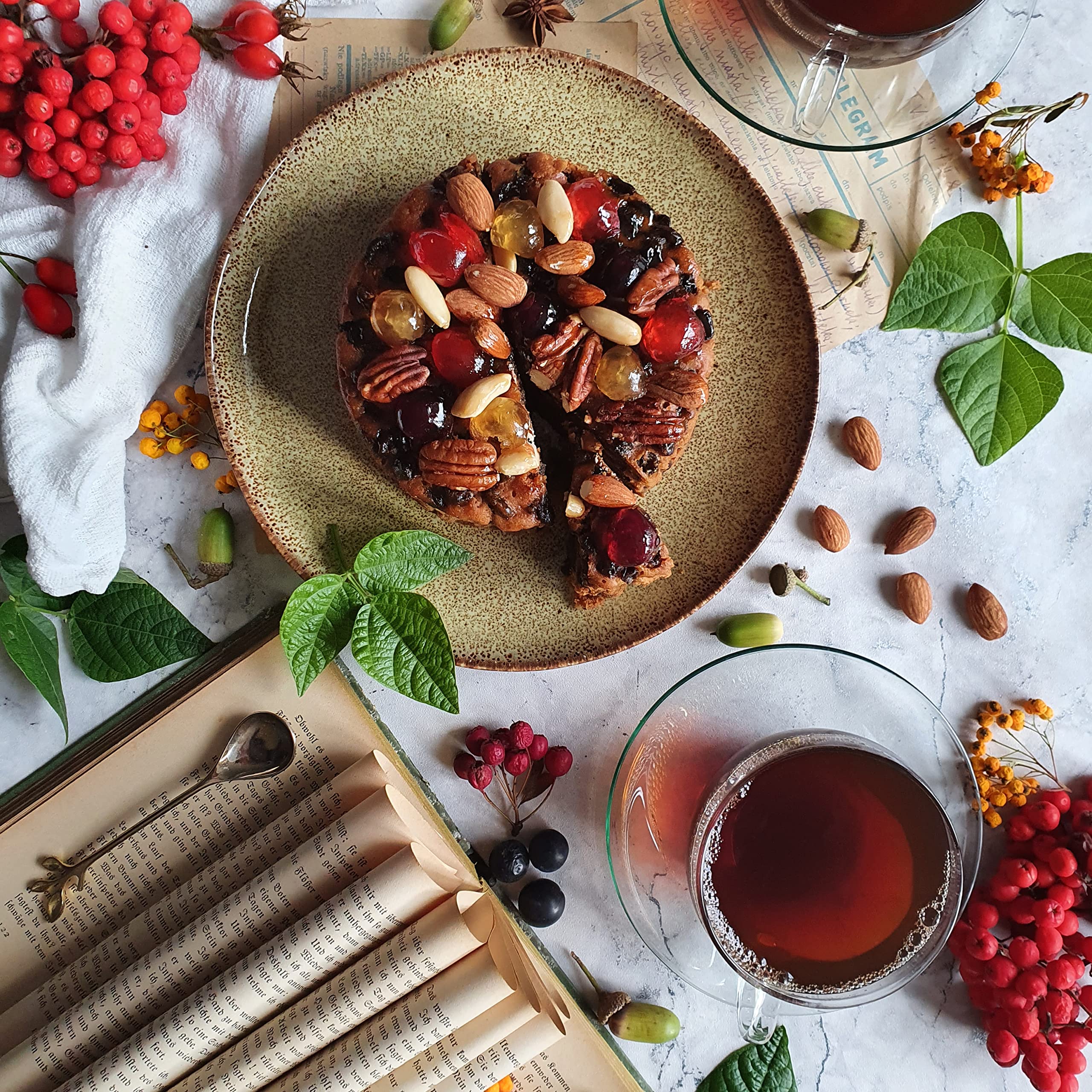 Cartwright & Butler - Decorated Jewel Fruit Cake in Round Tin 3