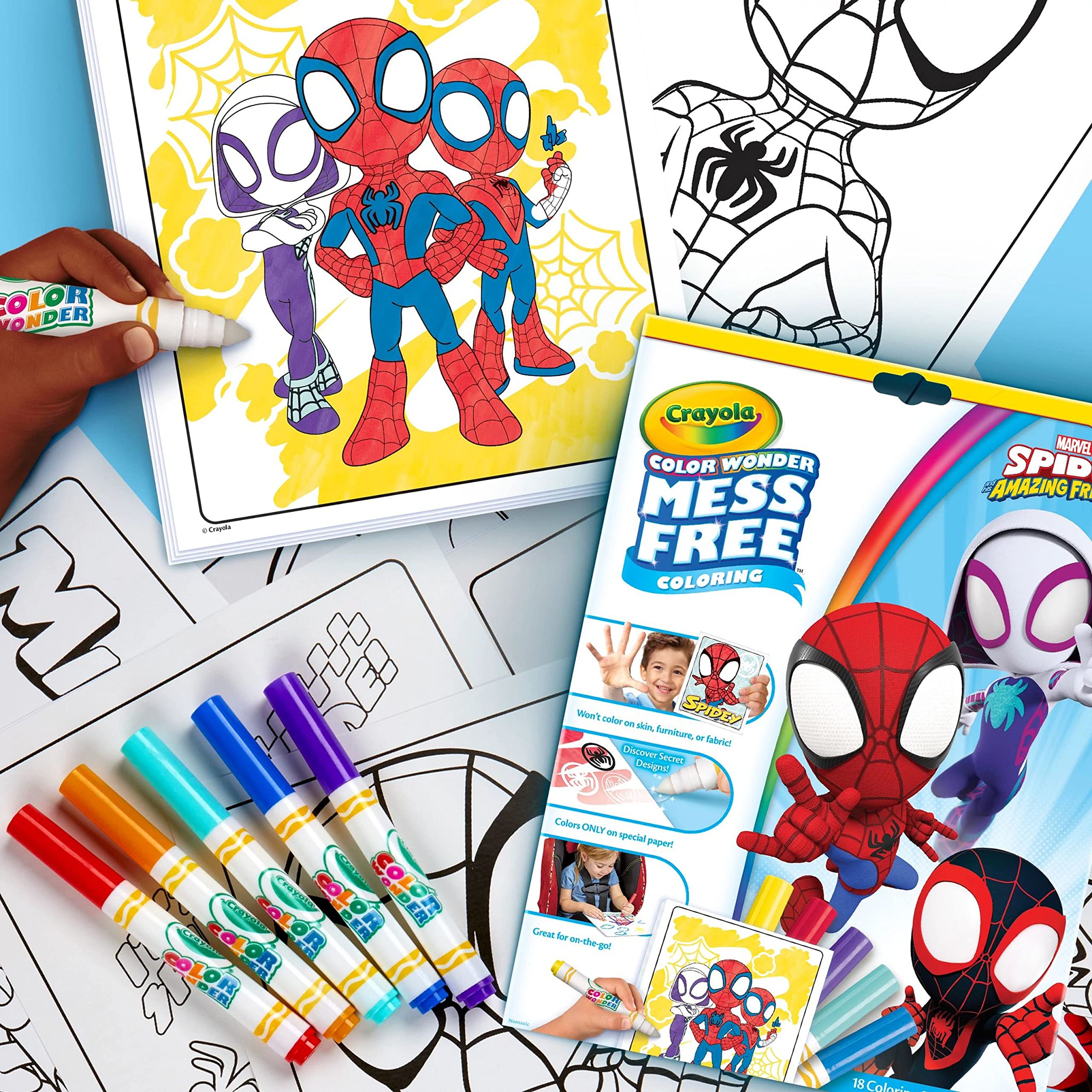 CRAYOLA Color Wonder – Marvel Spidey und seine erstaunlichen Freunde – Sauberes Malset 3