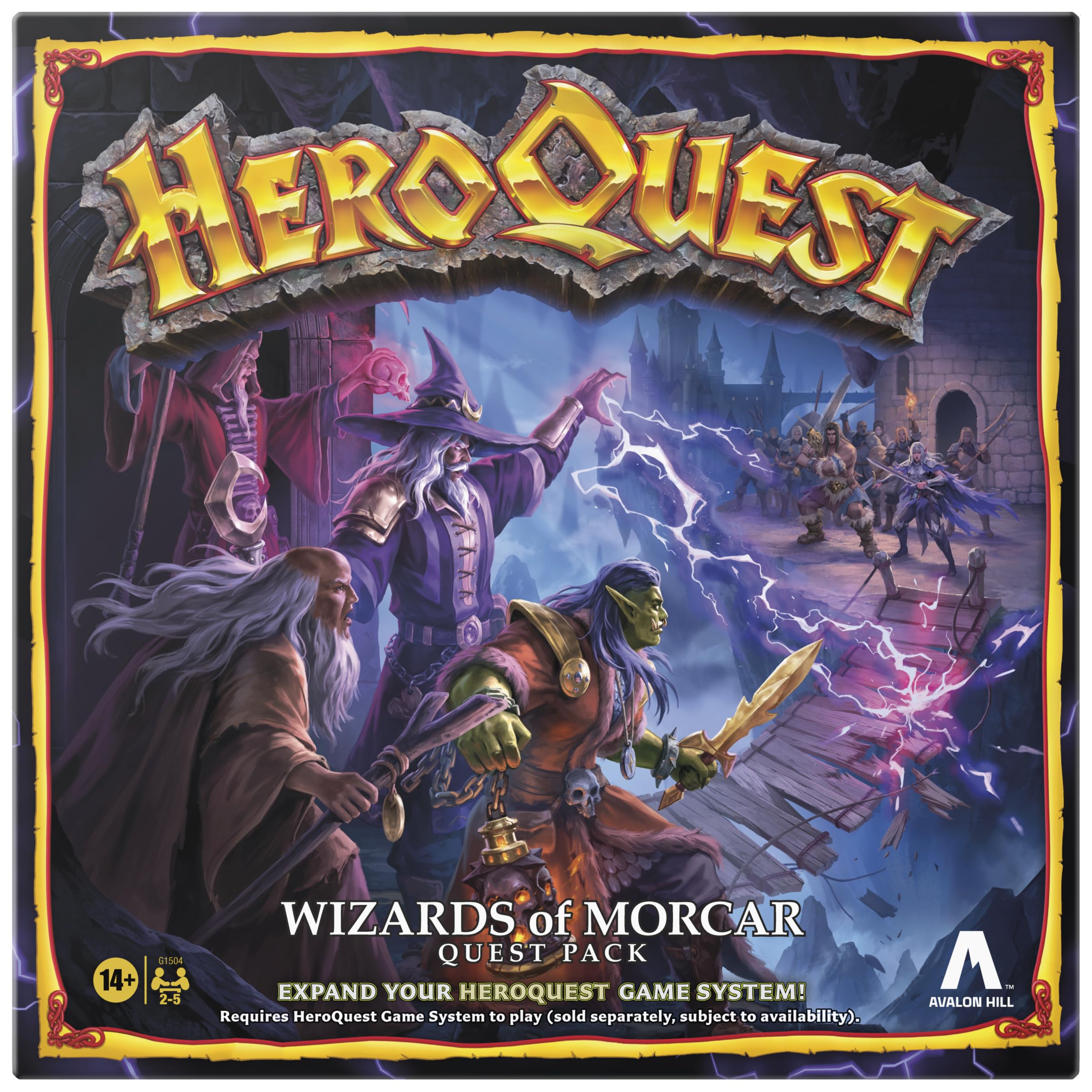 Avalon Hill HeroQuest Wizards of Morcar Quest Pack | 10 Quests | 27 Miniatures | Ages 14+ 1