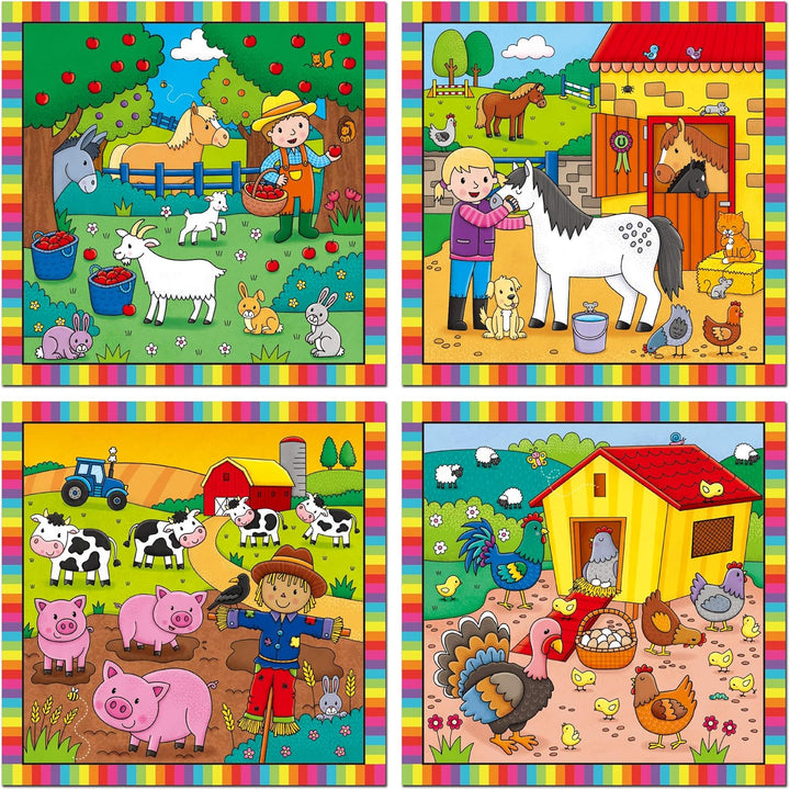 Galt Toys First Water Magic - Baby Farm Animals Reusable Water Colouring Book for Toddlers 18M+