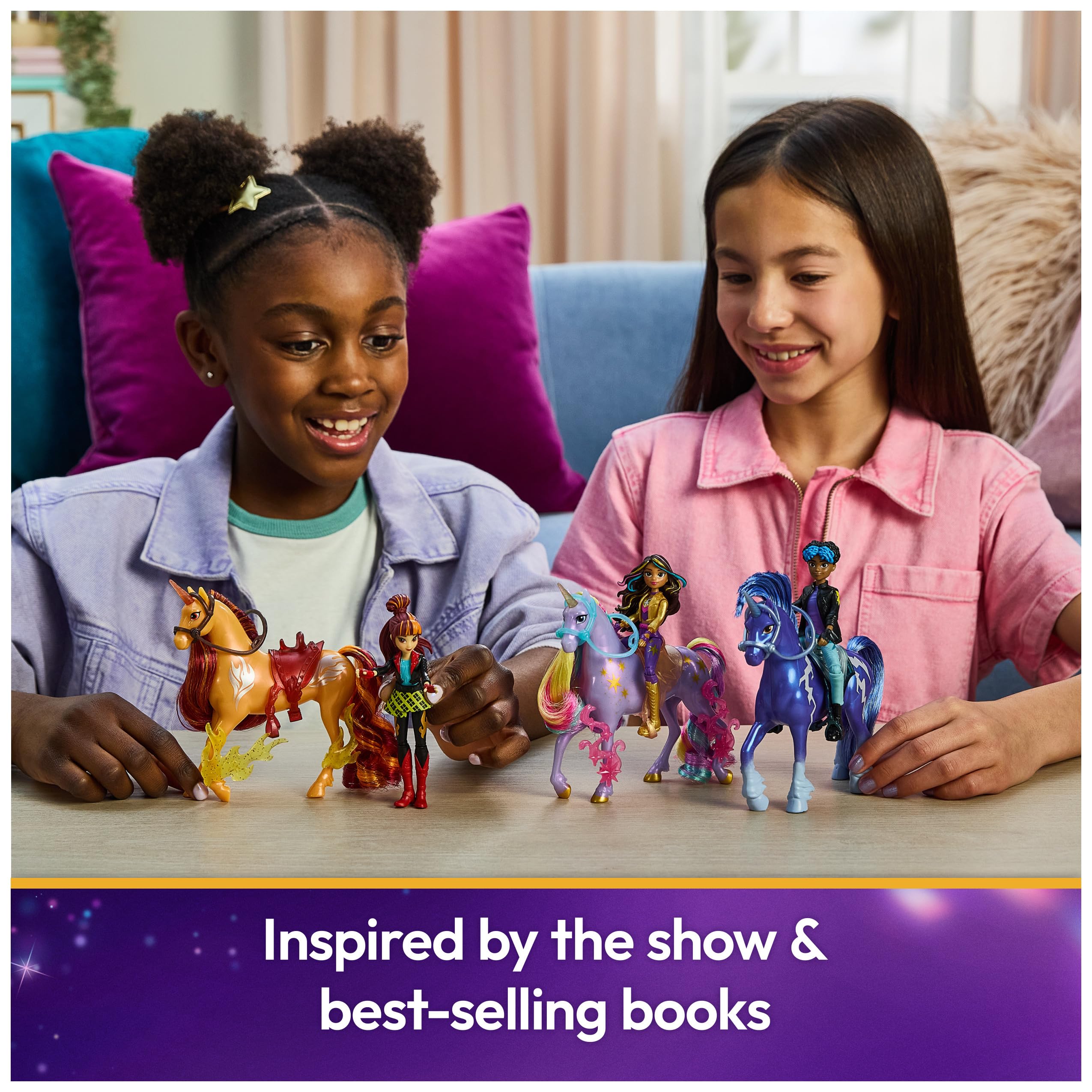 Unicorn Academy Rory and Unicorn Storm Set - 12cm Action Figures with Articulation and Styling Brush 8
