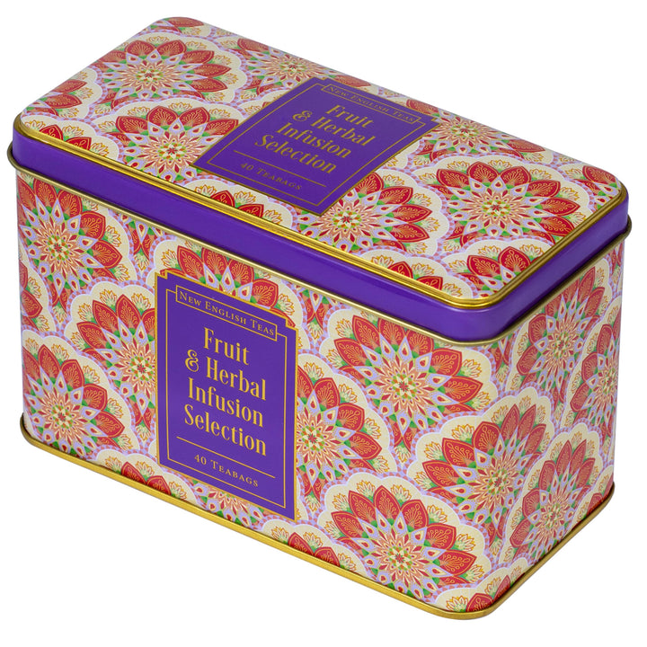 New English Teas - Fruit & Herbal Tea Caddy with 40 Infusion Teabags
