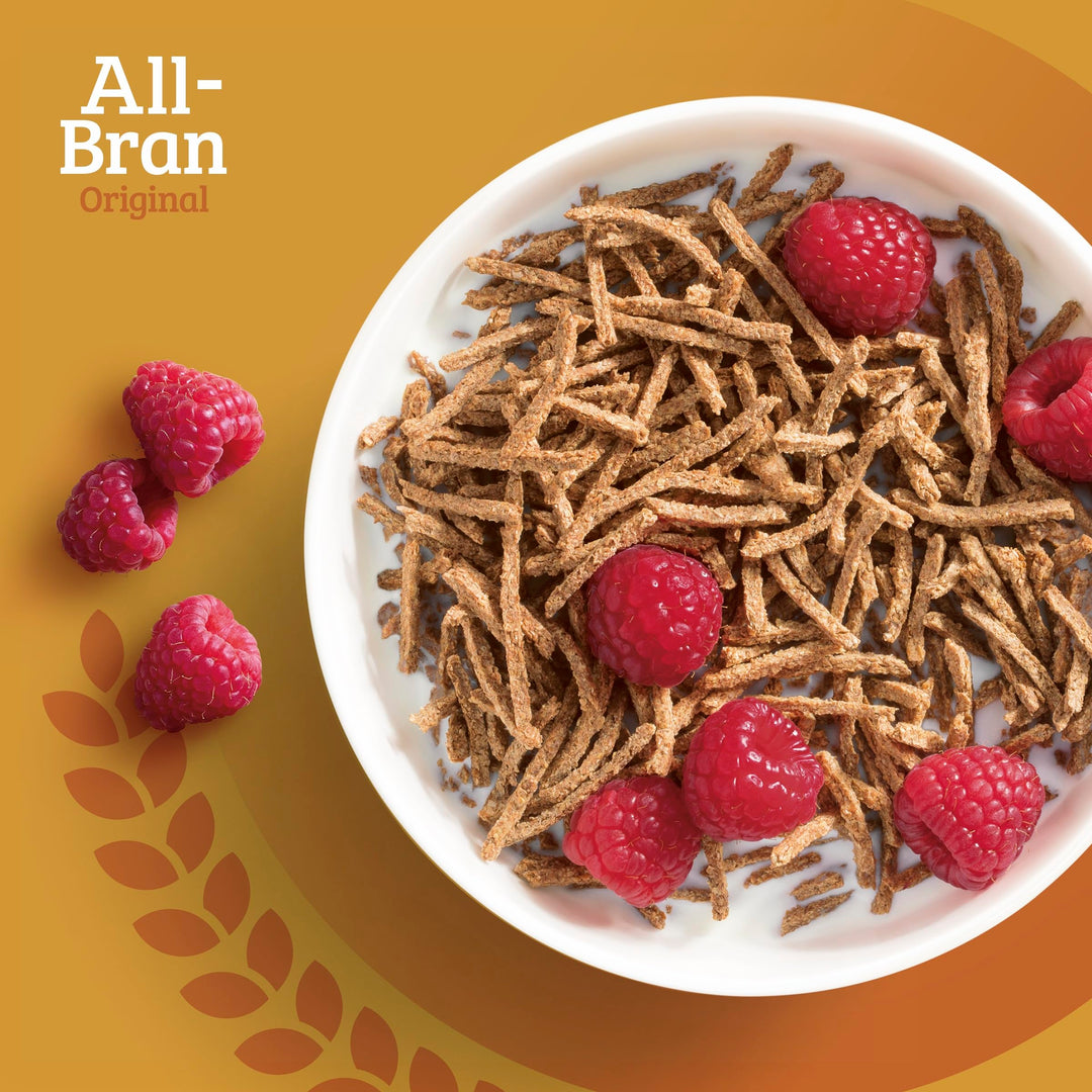 Kellogg's All-Bran Breakfast Cereal Box, 750g - High Fibre Whole Grain Cereal with Natural Wheat Bran