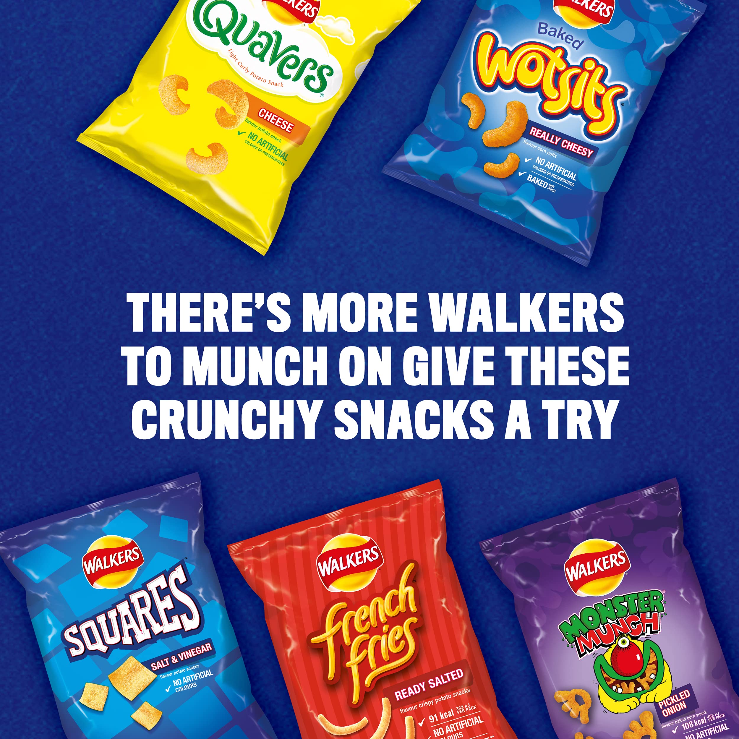 Walkers French Fries Ready Salted Crisps - 21g Snack Packs | Case of 32 | 30% Less Fat 4