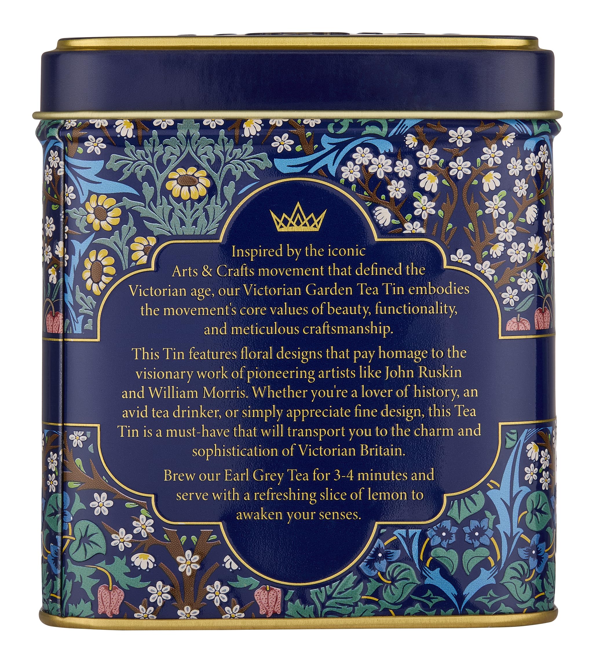 New English Teas Victorian Garden Tea Tin with 32 Earl Grey Teabags 7