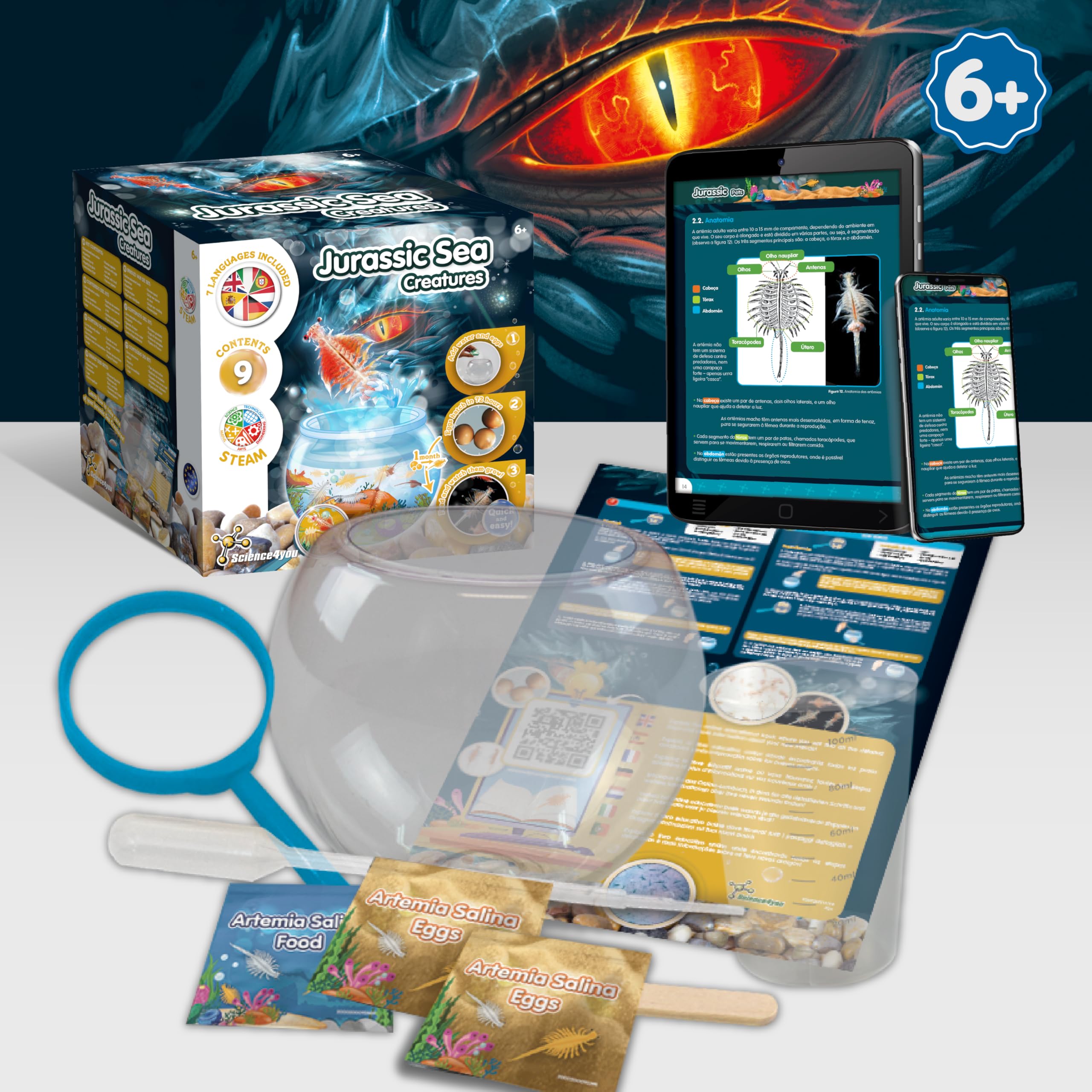 Science4you Jurassic Sea Creatures Kit - Ecosystem Builder for Kids 6+ | STEAM Learning 2