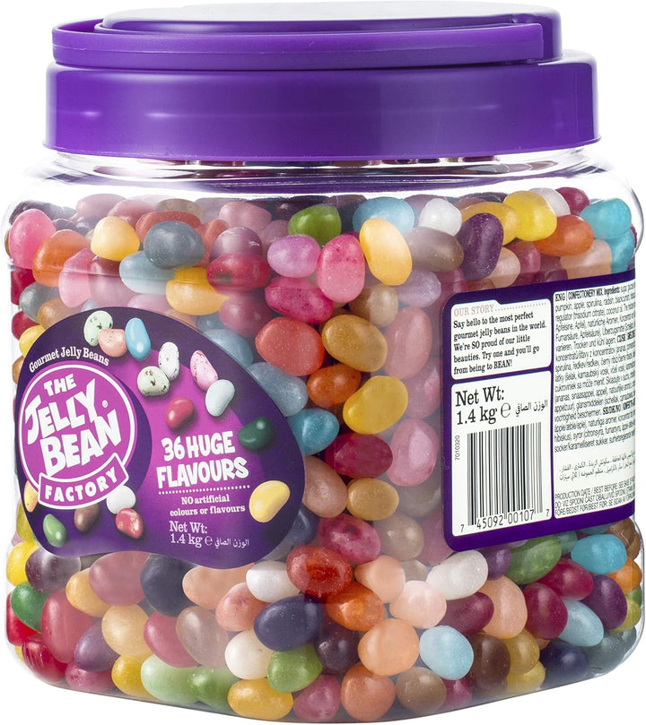 The Jelly Bean Factory Huge Flavours, 1.4kg Gourmet Jelly Beans Jar