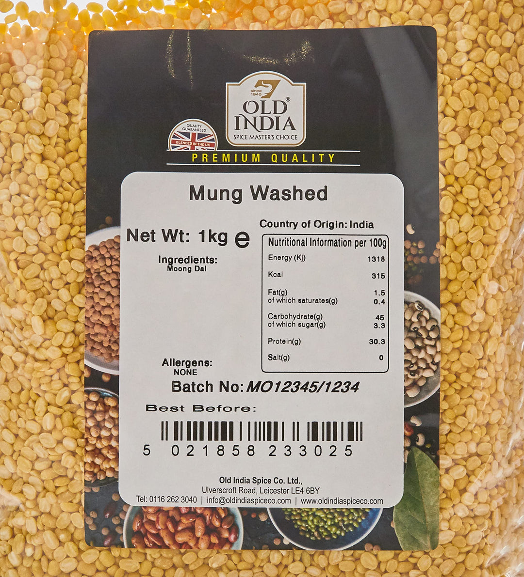 Old India Mung Washed 1kg