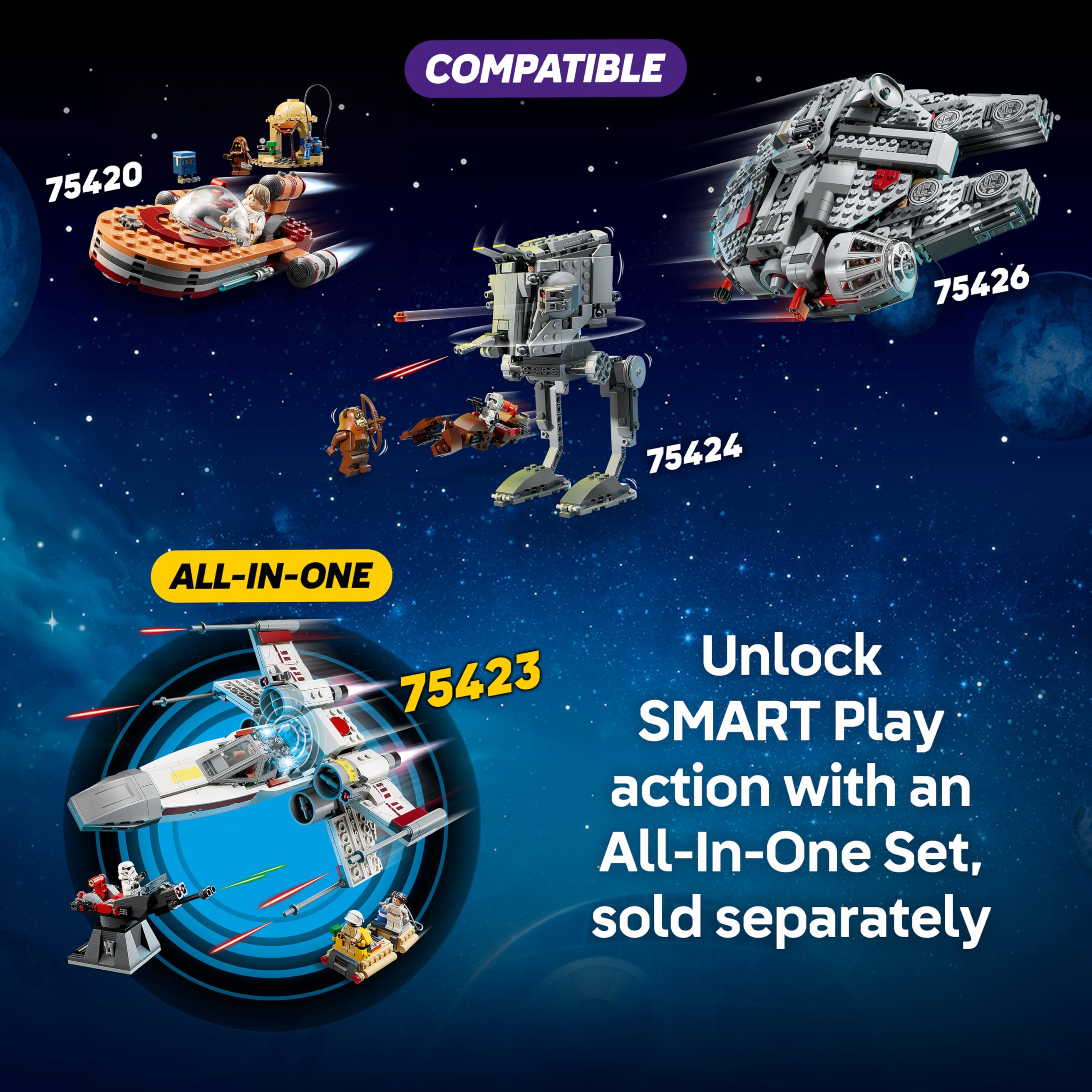 LEGO Star Wars 75424 SMART Play: AT-ST Attack on Endor Building Set | Ages 8+ 7