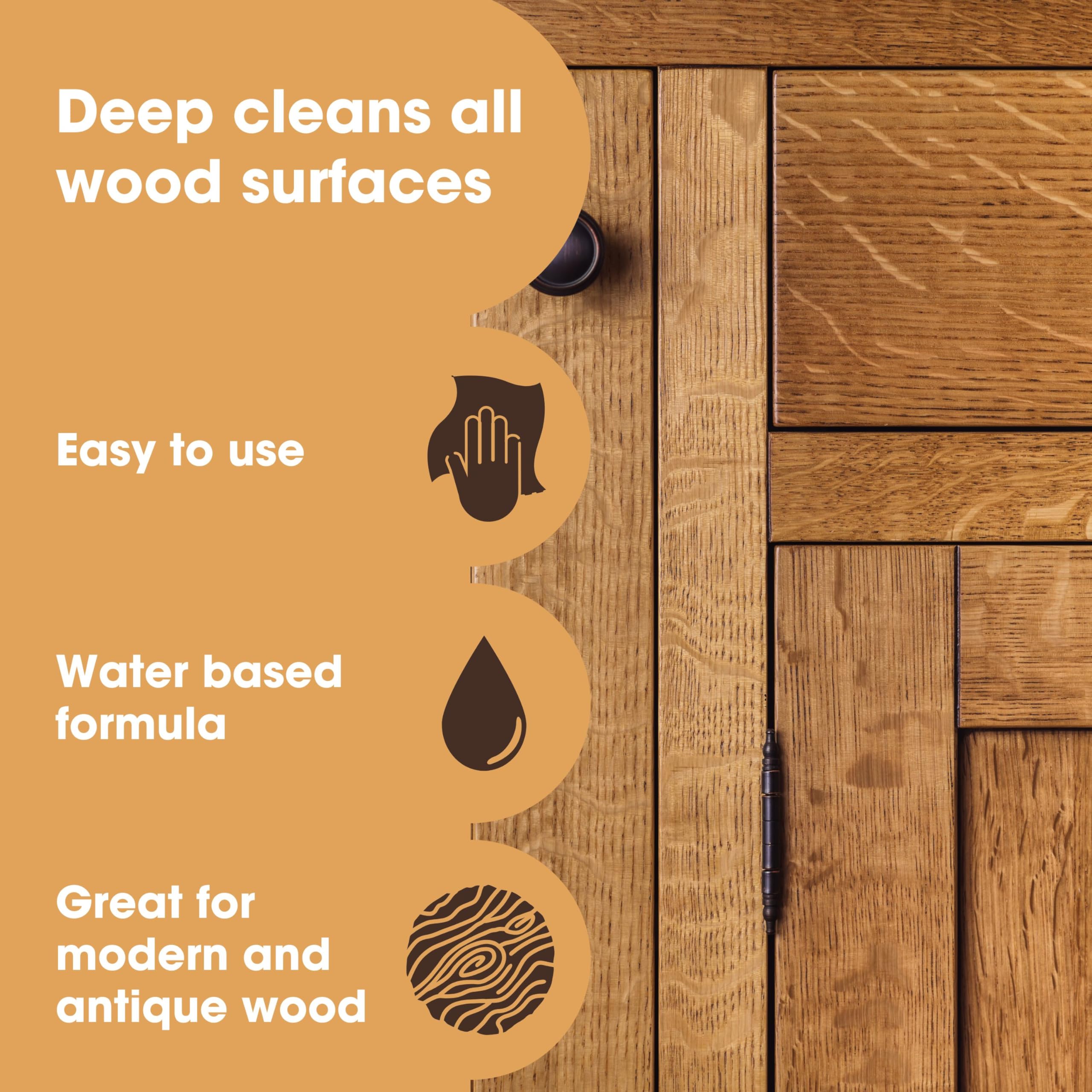 Furniture Clinic Wood Cleaner - Deep Cleaning for All Wood Finishes | 250ml Liquid