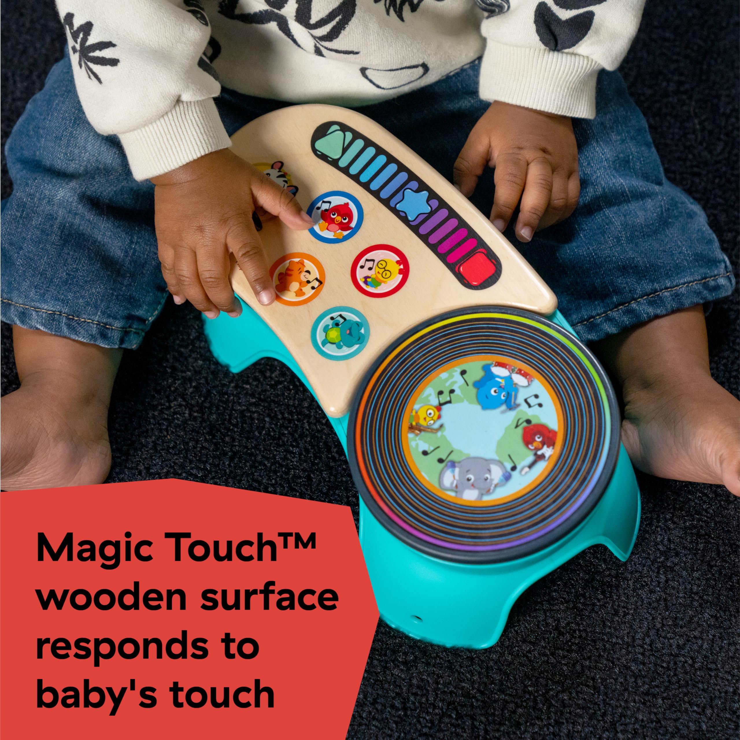 Baby Einstein + Hape DJ Discovery Musical Toy Turntable - Magic Touch for Ages 6 Months and Up 9
