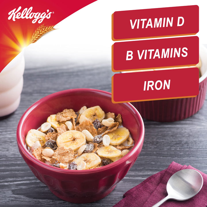 Kellogg's All-Bran Sultana Bran Cereal 500g with Whole Wheat Flakes & Sultanas