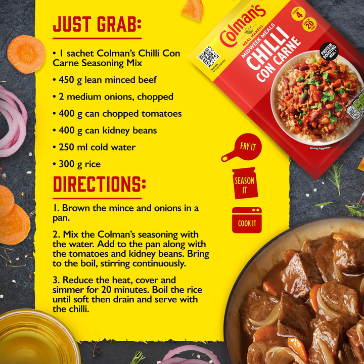 Colman's Chilli Con Carne Meal Maker Mix with Herbs & Spices - 50g