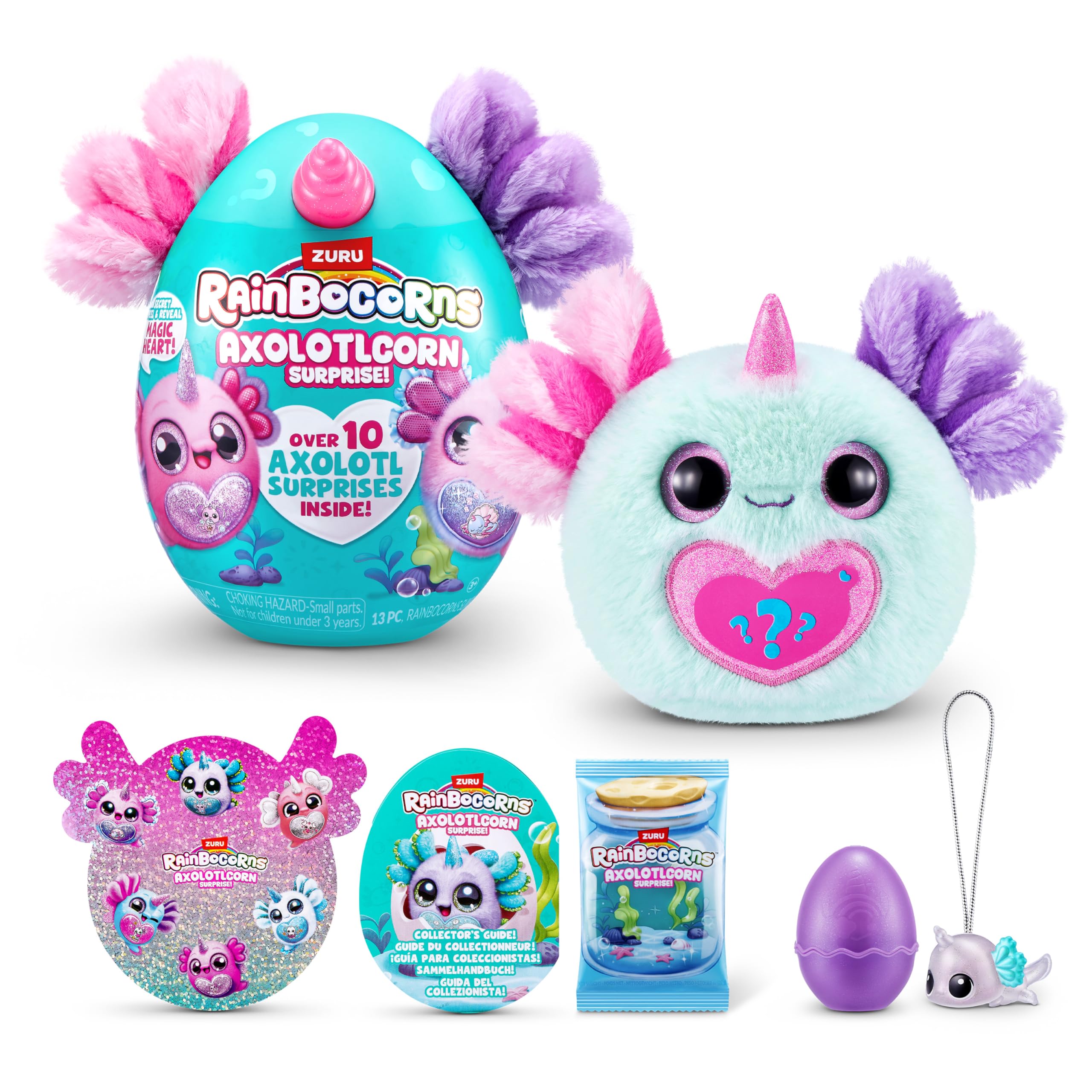 Rainbocorns Axolotlcorn Surprise by ZURU - Collectible Plush Toy for Girls 3+ 7