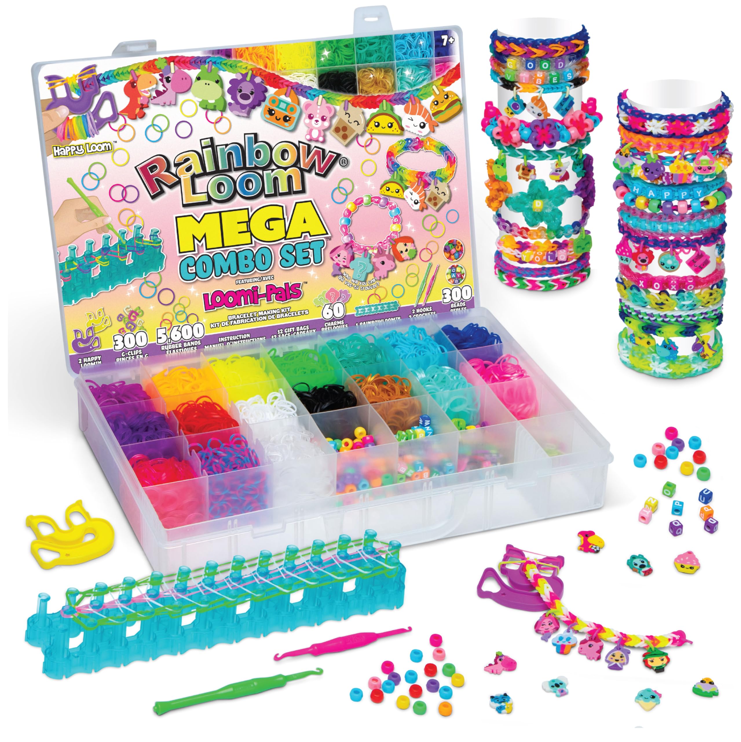 Rainbow Loom Loomi-Pal Mega Combo Jewellery Maker Kit | 5600 Bands, Charms & Beads | Ages 7+ 1