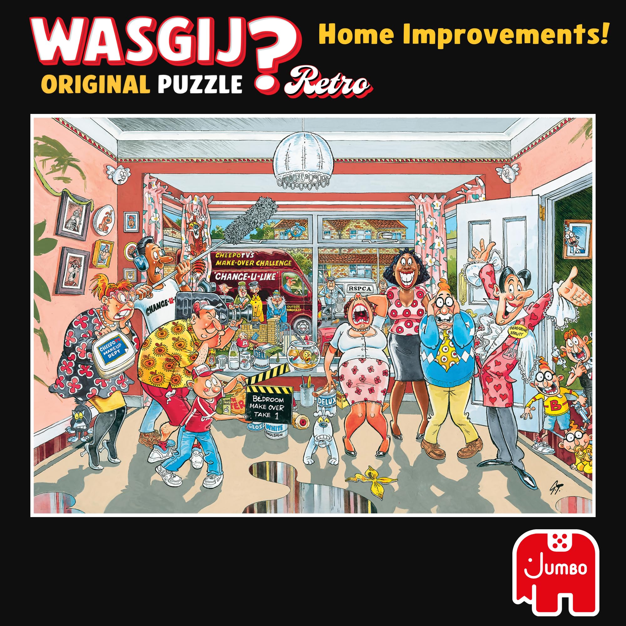 Wasgij Retro Original 9 Home Improvements - Unique 1000 Piece Jigsaw Puzzle for Adults 4