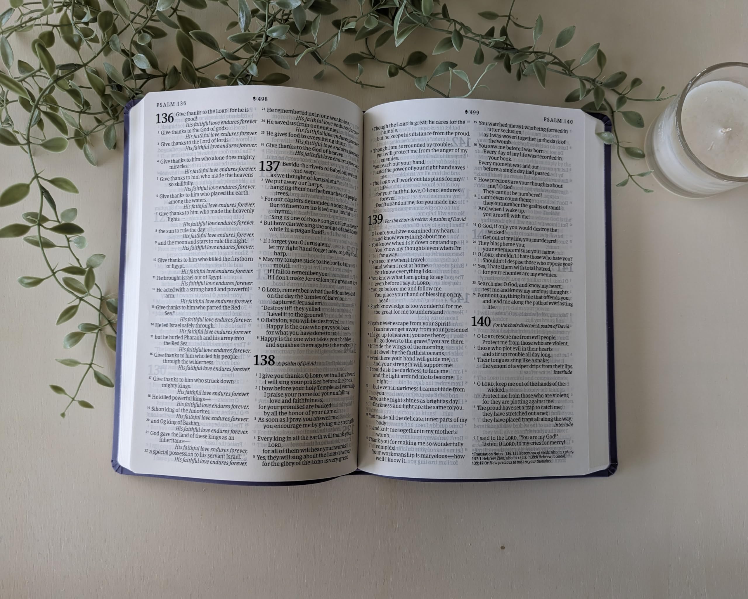 Tyndale NLT Large Print Premium Value Thinline Bible - New Living Translation | Imitation Leather | Purple 7