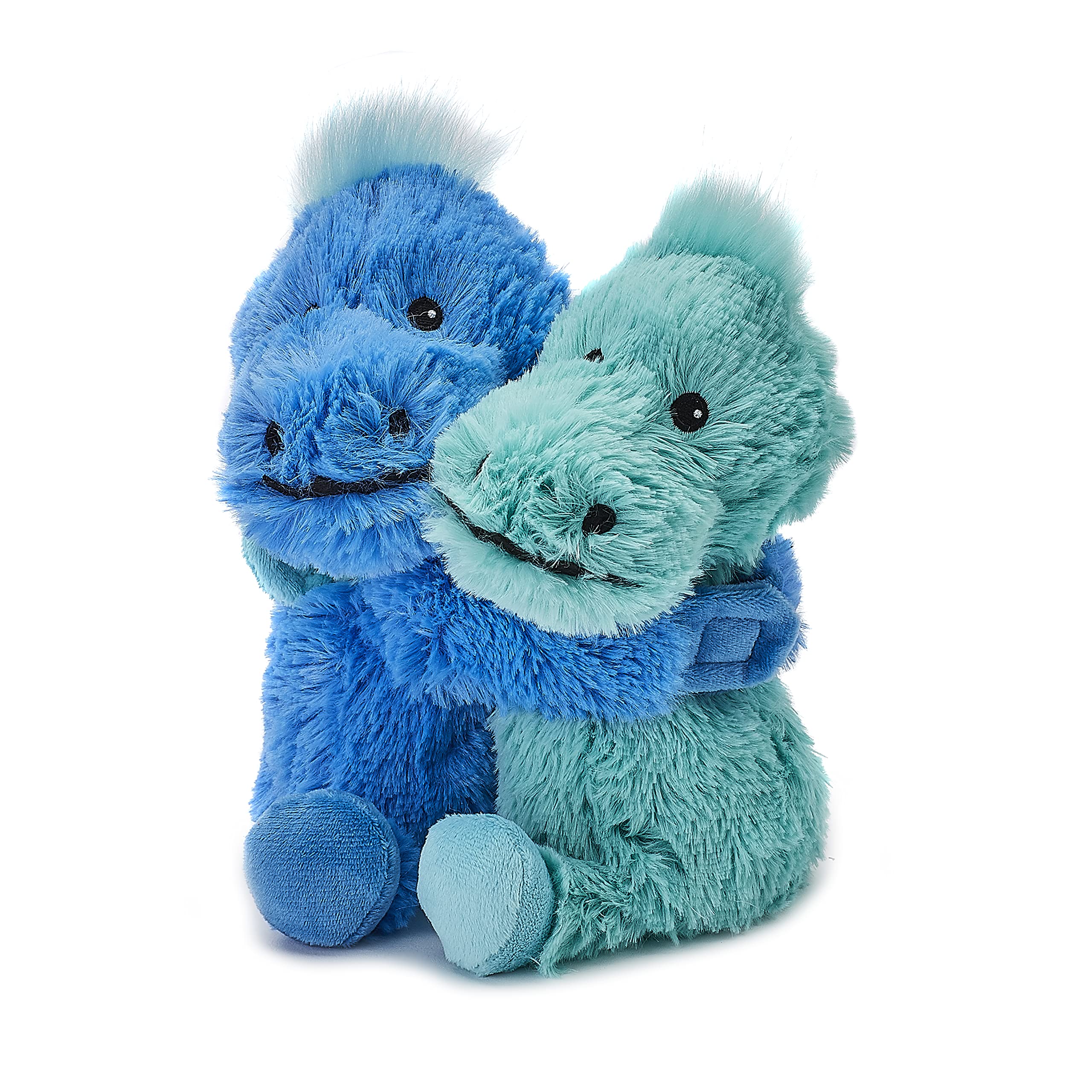 Warmies Warm Hugs Dinosaur Microwavable Plush with Lavender Scent | Blue Polyester 1