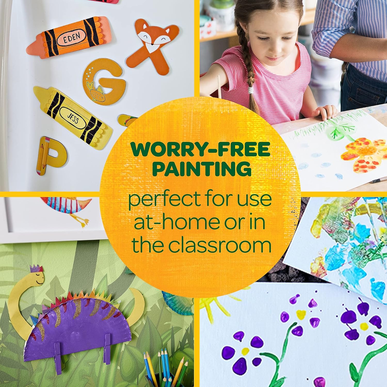 Crayola Washable Kids Paint Set - 6 Non-Toxic Tempera Paints for Ages 3+ 13