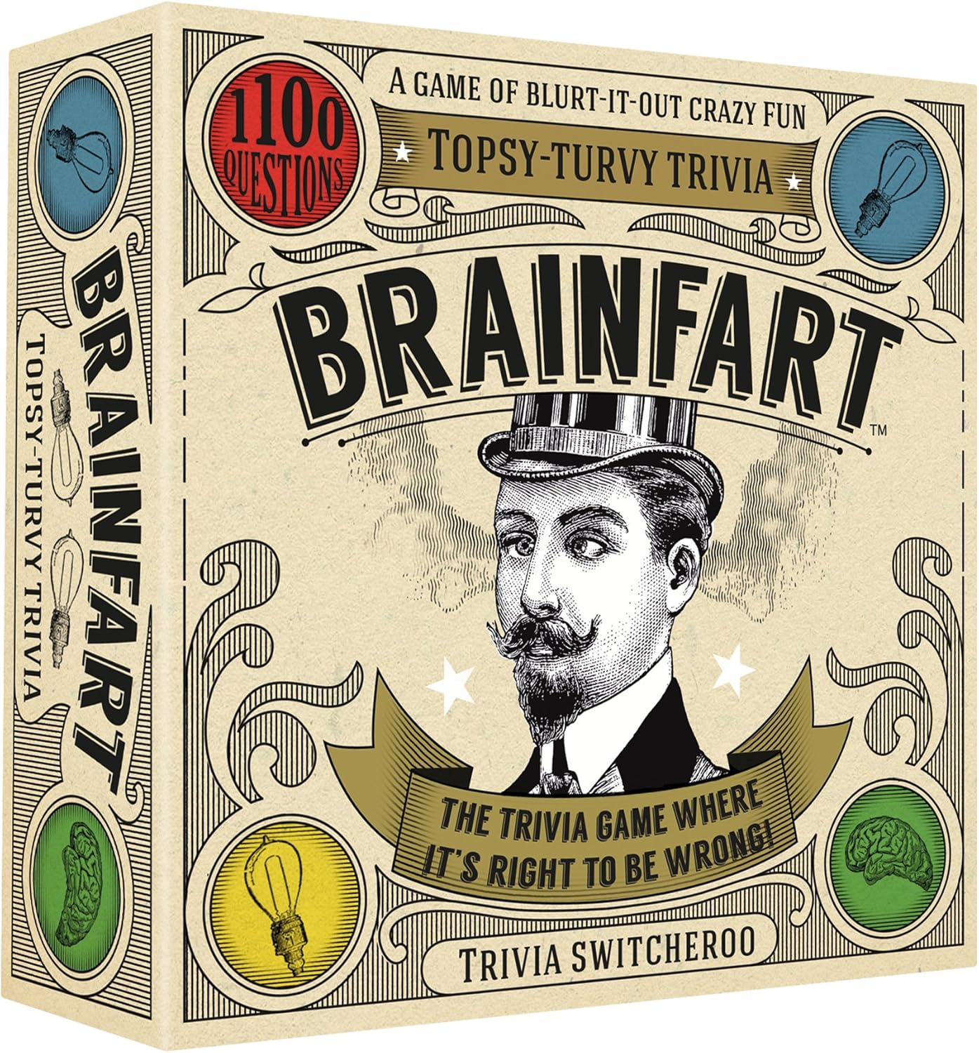 Brainfart Topsy-Turvy Trivia Card Game 1