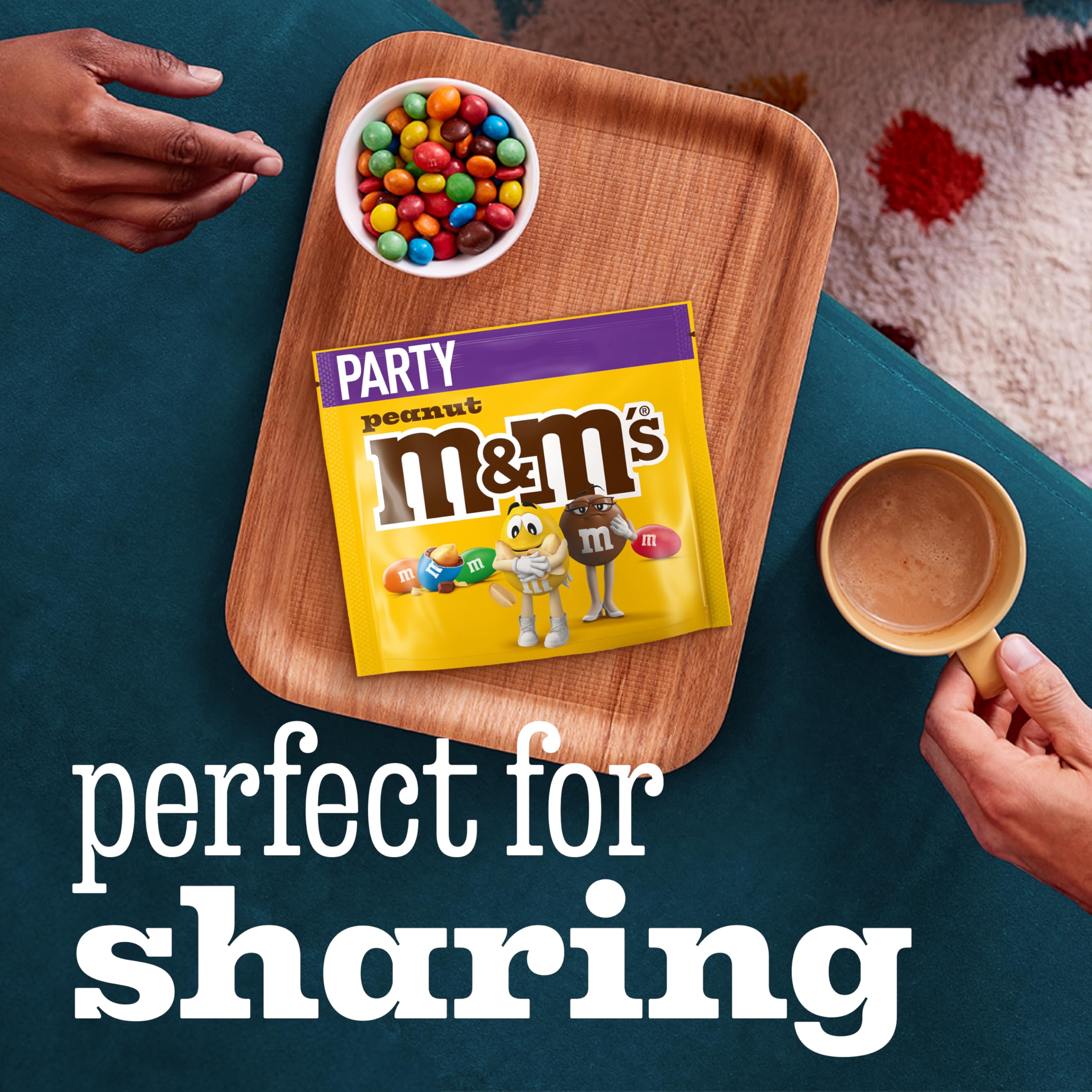 M&M's Peanut Milk Chocolate Party Bulk Bag - 800g Snack Pack 5