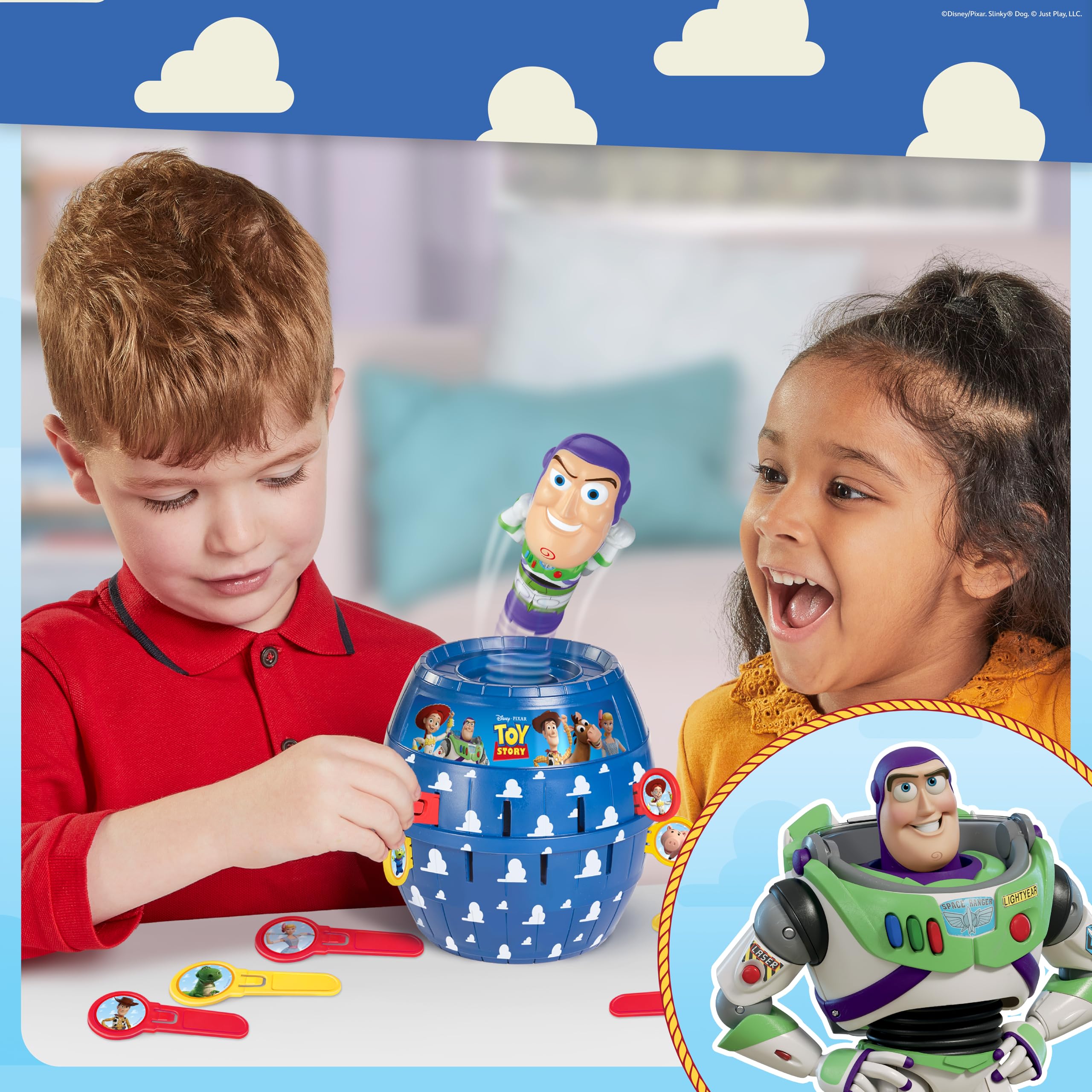 TOMY Pop Up Buzz Lightyear Game - Family Guessing Action Game for Ages 4+ | 2-4 Players 5