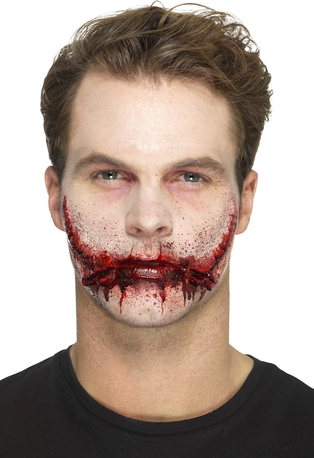 Smiffys Latex Stitched Smile Prosthetic with Adhesive 1