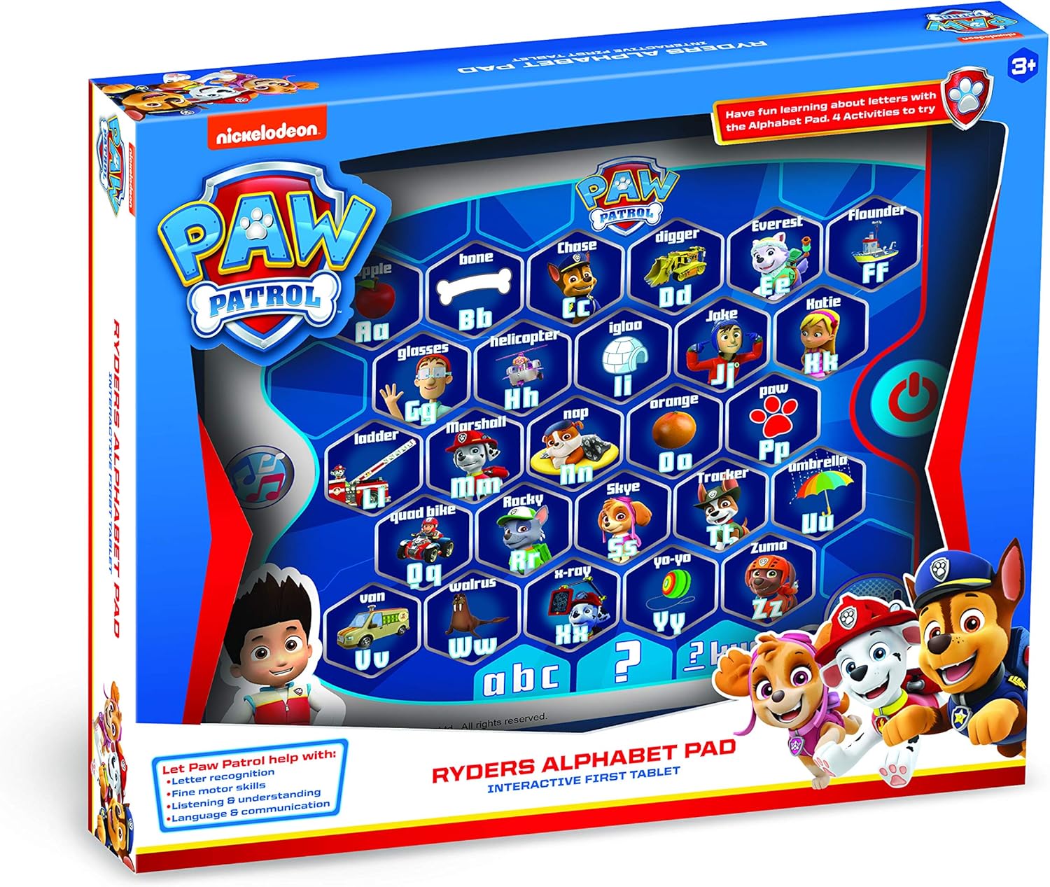 PAW Patrol Ryder's Alphabet Tablet Toy - Interactive Educational Learning for Kids 3-5 Years 1