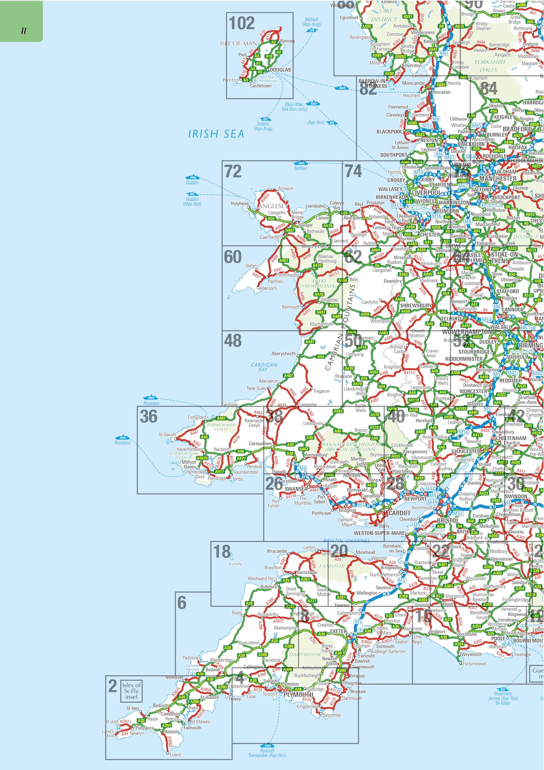 AA Big Easy Read Atlas Britain 2027 Spiral Bound | Large Scale Mapping | A3 Format
