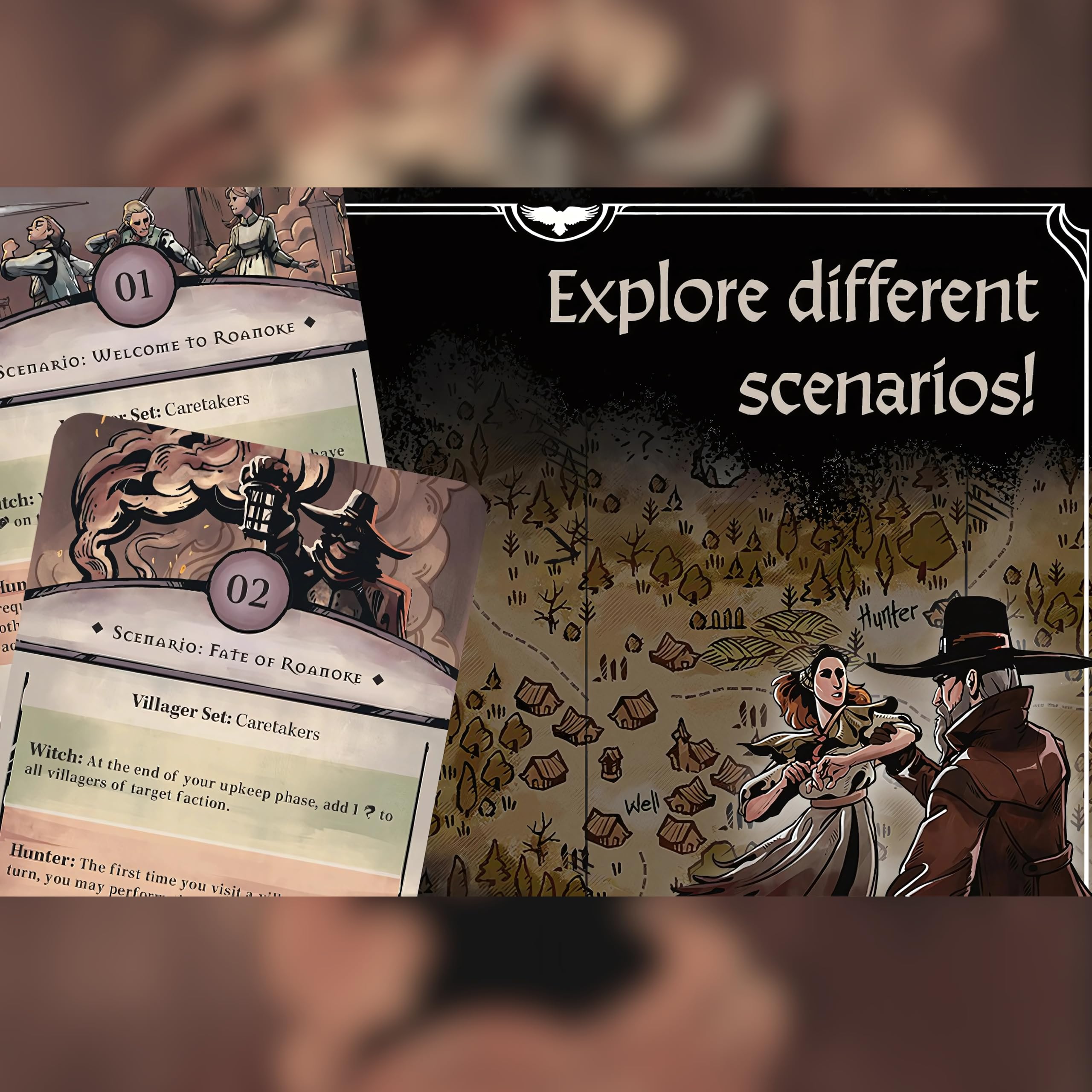 Capstone Games Pagan: The Fate of Roanoke - Asymmetrical 2-Player Card Game 13