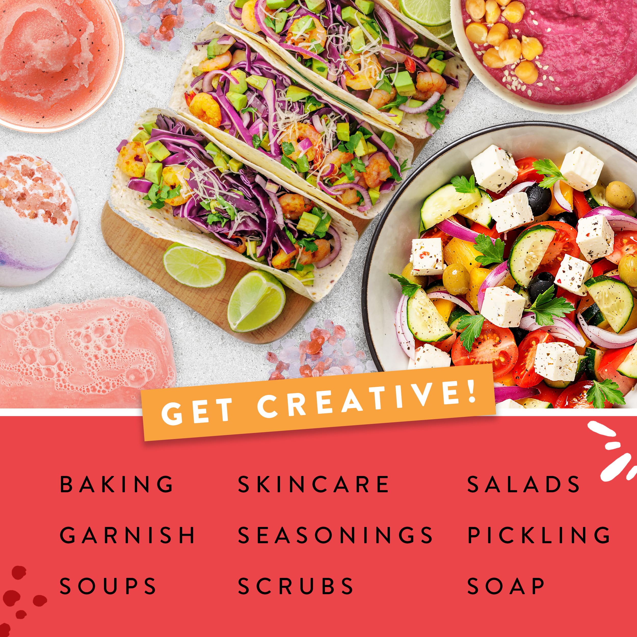 JustIngredients Himalayan Pink Salt Coarse 1kg - Premium Rock Salt for Cooking & Bath 4