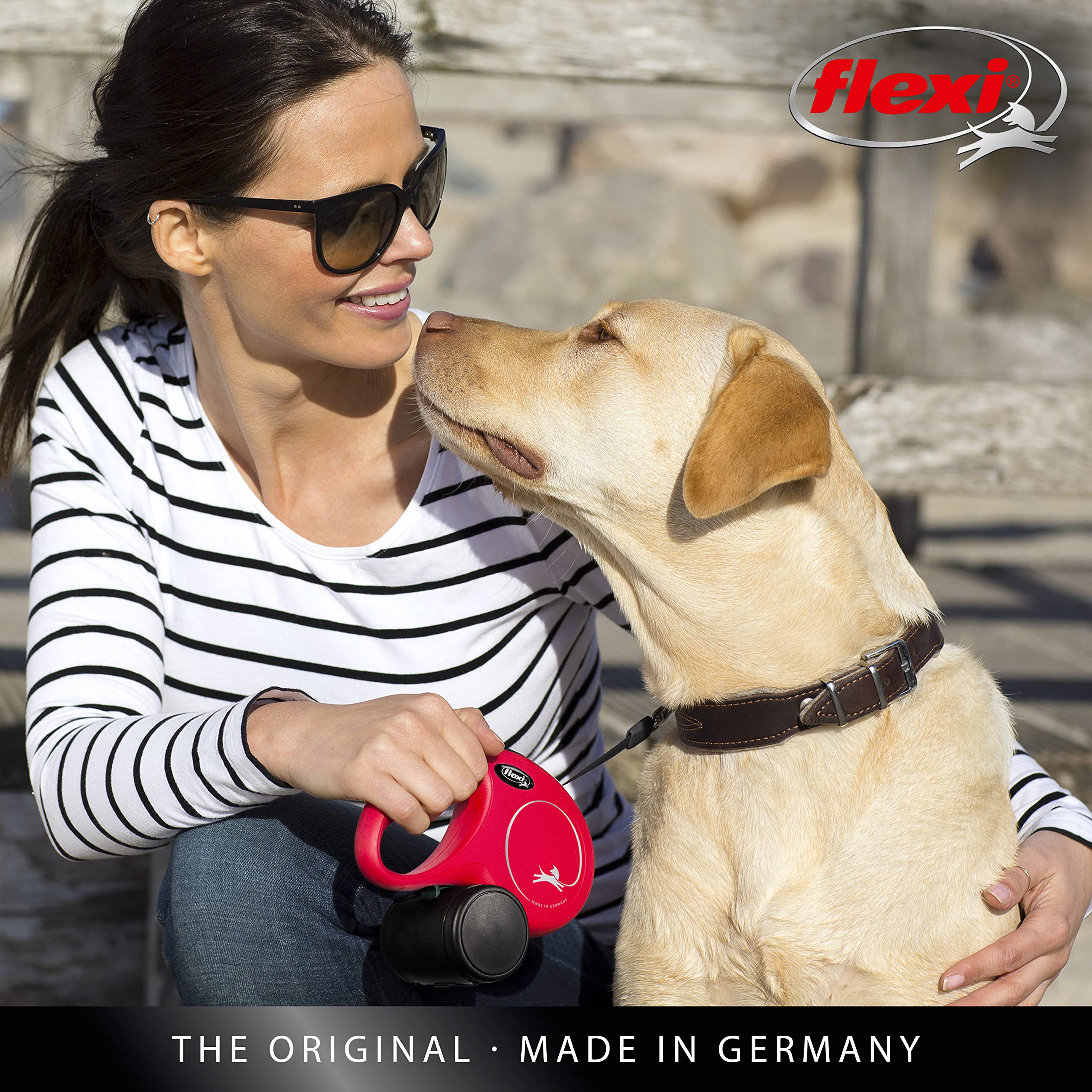 flexi New Classic Retractable Lead Tape Large 5m Black | For Dogs up to 50kg 7