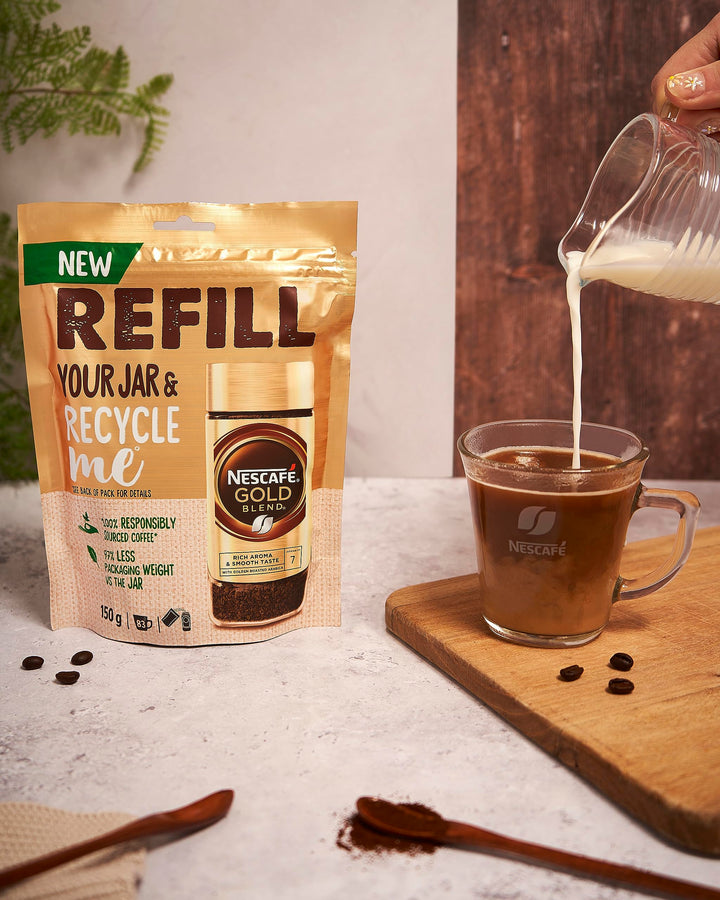 NESCAFÉ Gold Blend Refill 150g - Premium Instant Coffee (Pack of 5)