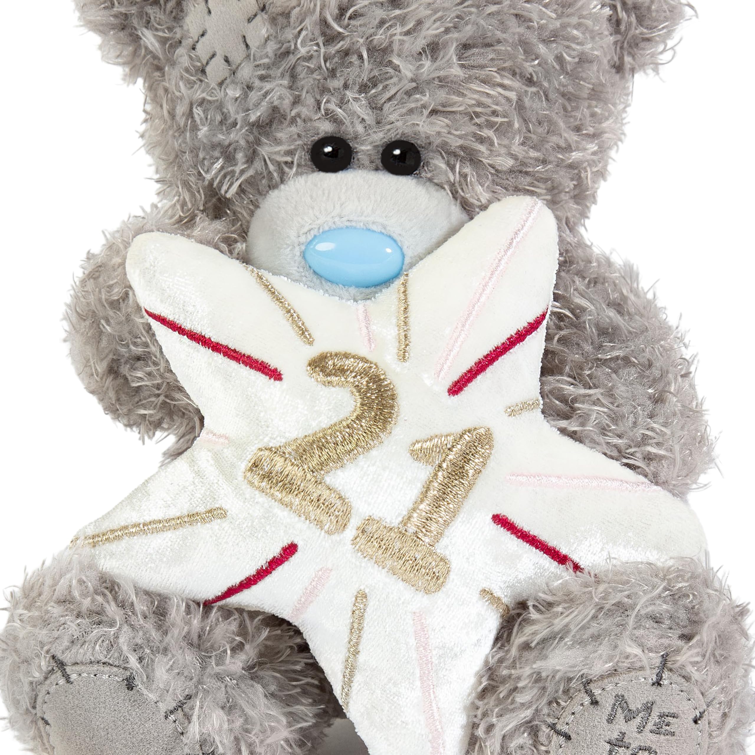 Me To You Tatty Teddy 21st Birthday Bear Plush | 15cm High | Grey 2