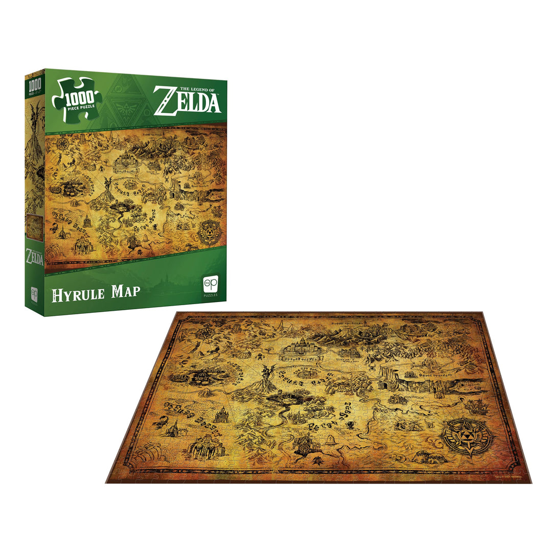 USAopoly Zelda Hyrule Map Puzzle - 1000 Pieces, Ages 8+