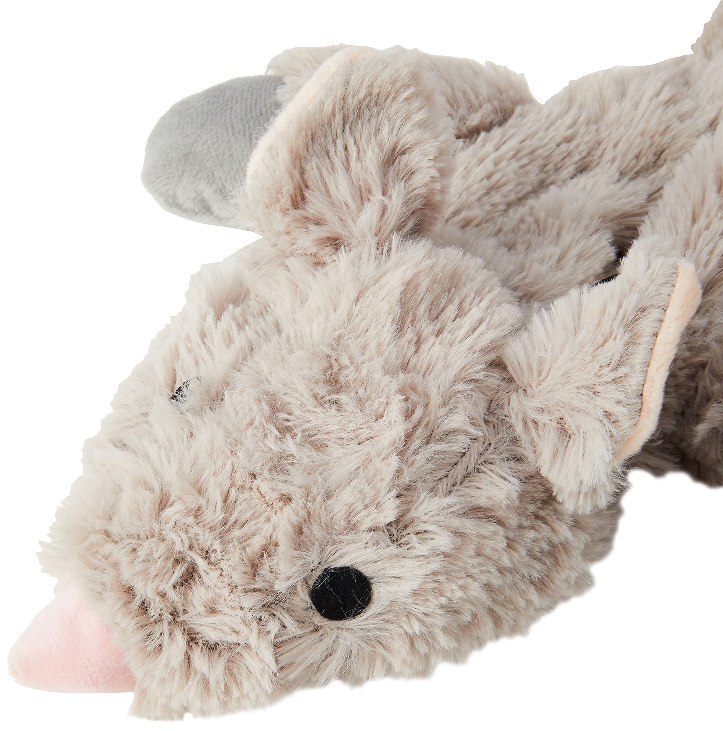 HAPPYPET Mad About Pets Unstuffed Chipmunk Soft Dog Toy - Small Size, Gray Polyester 5
