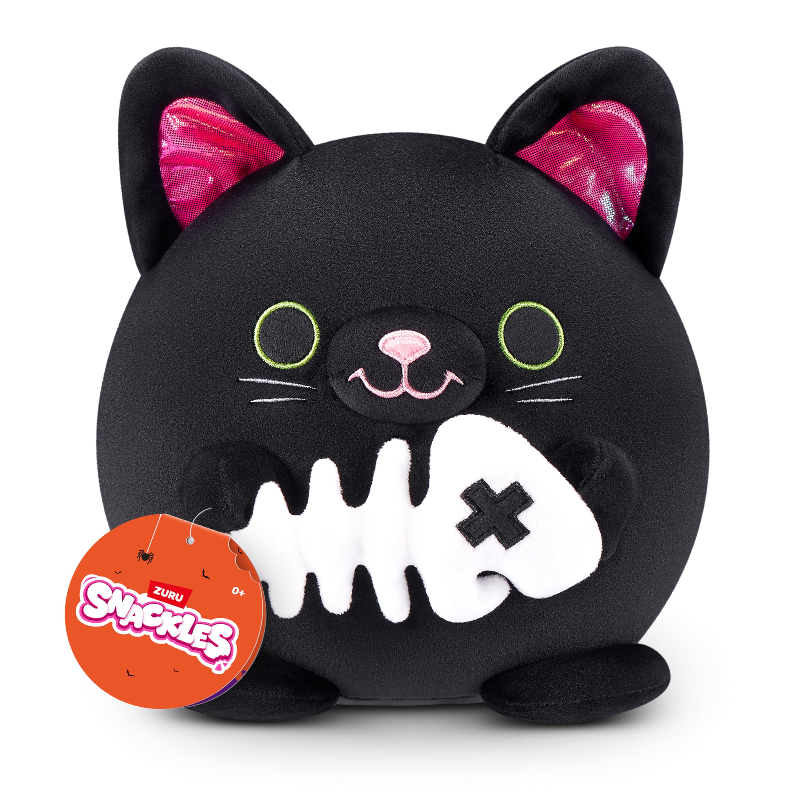 Snackles 8-inch Halloween Series 1 Plush - SALEM by ZURU, Super-Soft Stuffed Doll with Candy Treat 1