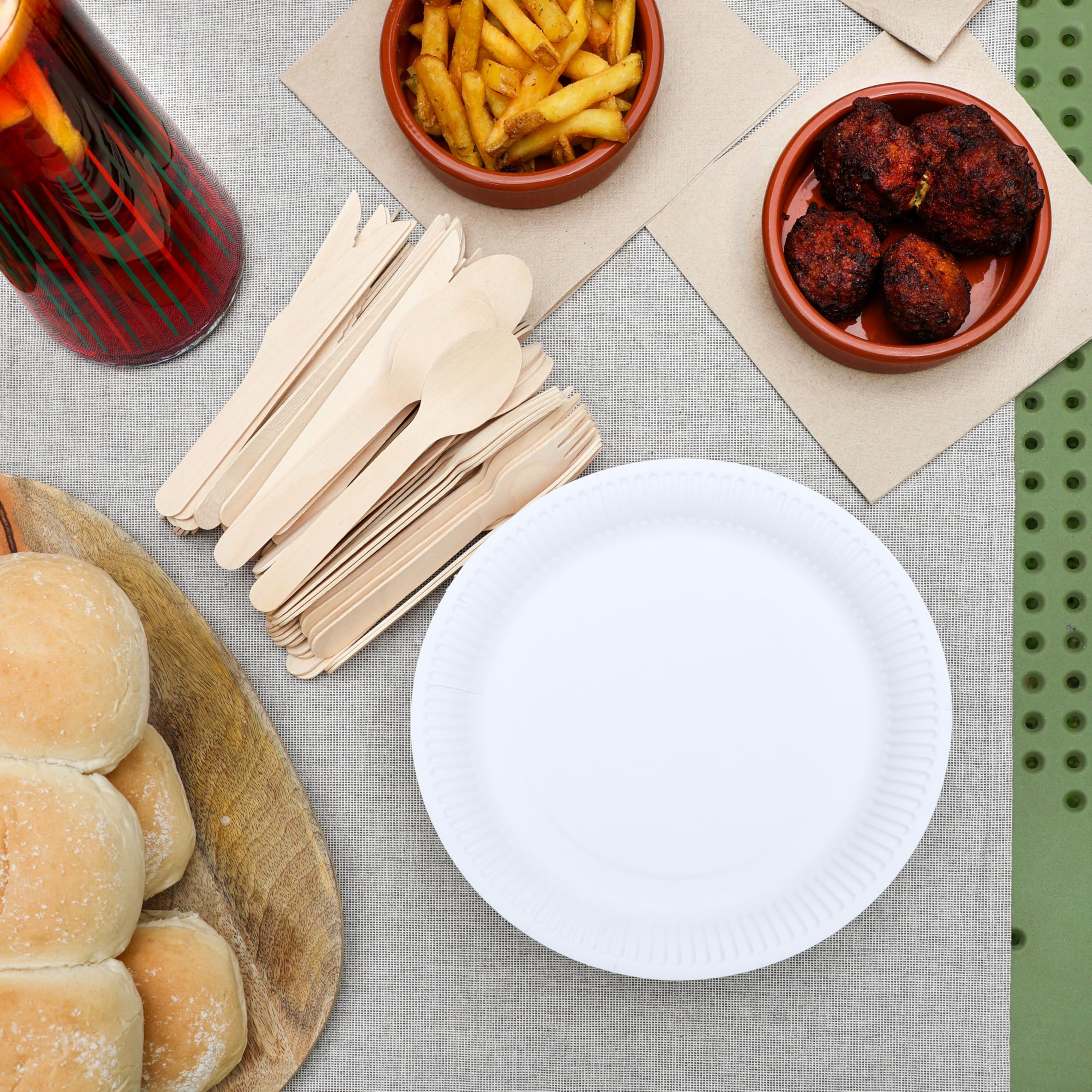 Talking Tables Table Kind 100 Pack Soft Recycled Paper Napkins Brown 2-Ply 33cm 8