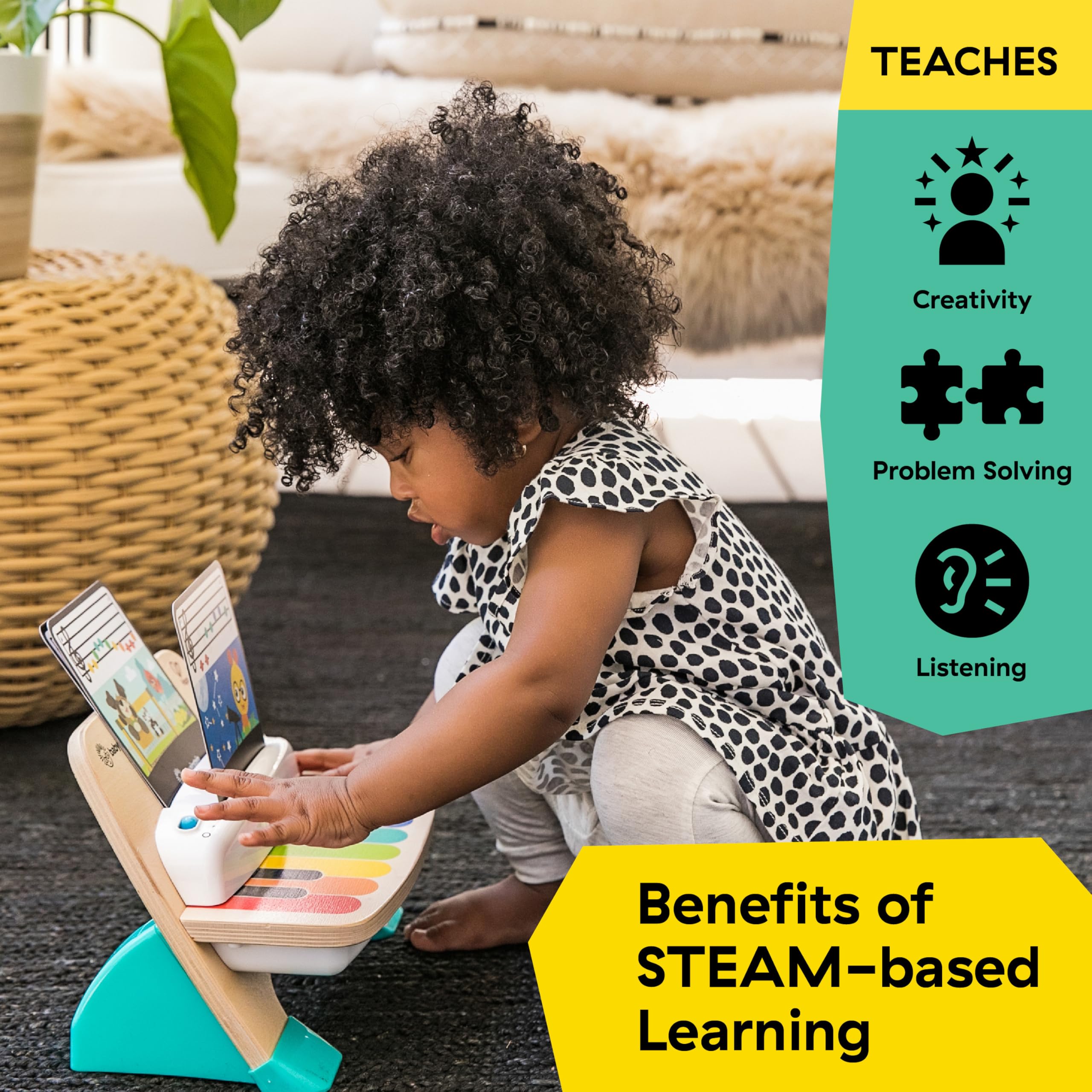 Baby Einstein Hape Magic Touch Piano - Wooden Musical Toy for Toddlers 6-36 Months 6