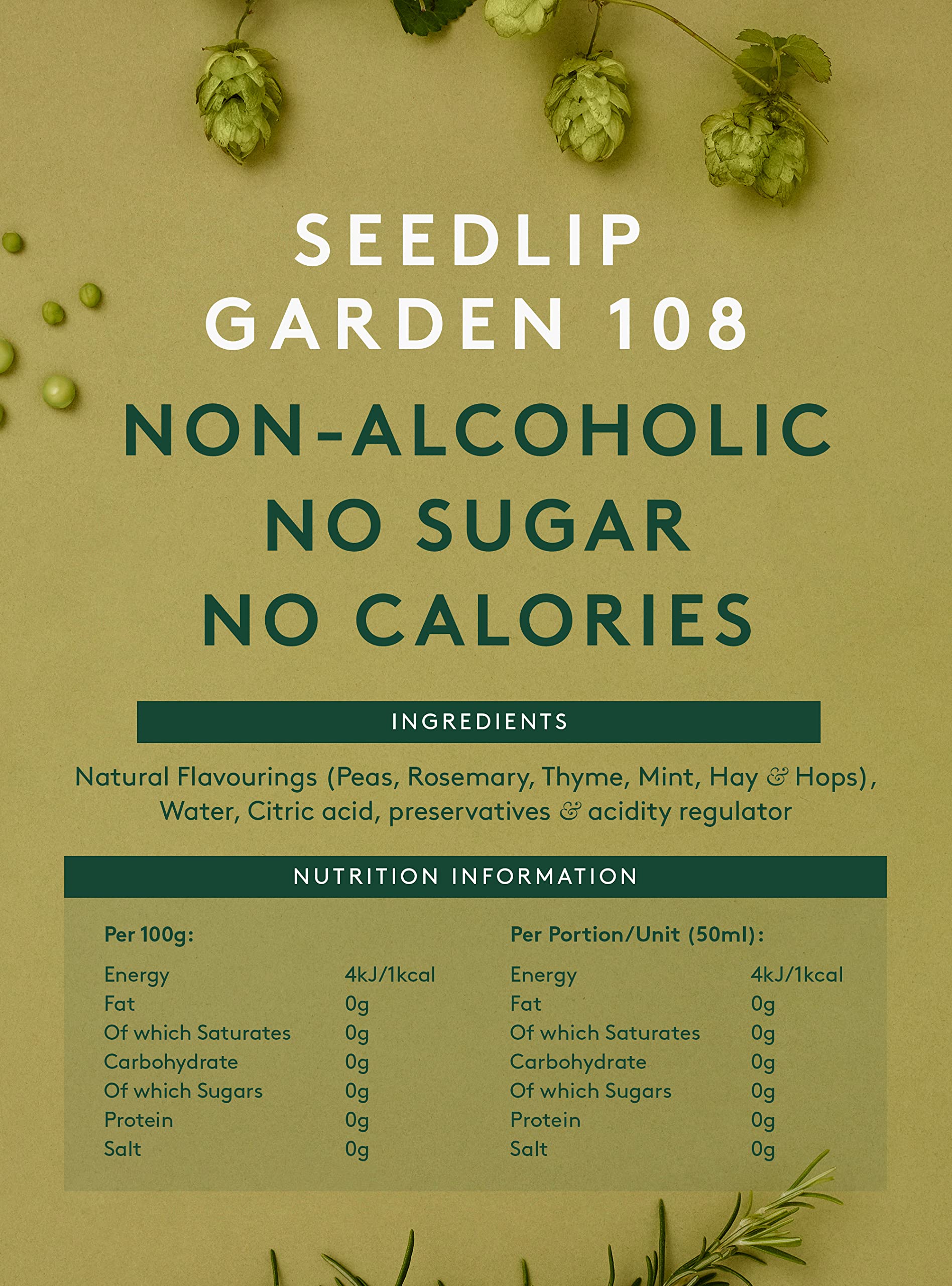 SEEDLIP Garden 108 - Non-Alcoholic Herbal Botanical Spirit | 70cl 6